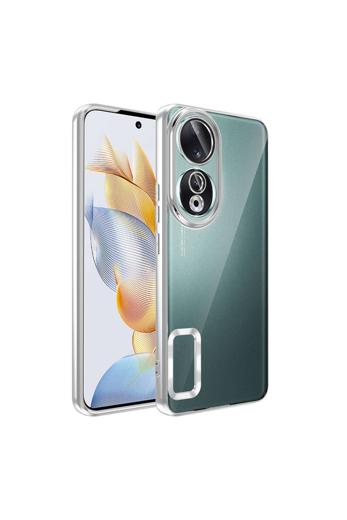 SKYARC Huawei Honor 90 Kılıf Kamera Korumalı Logo Gösteren Omega Kapak