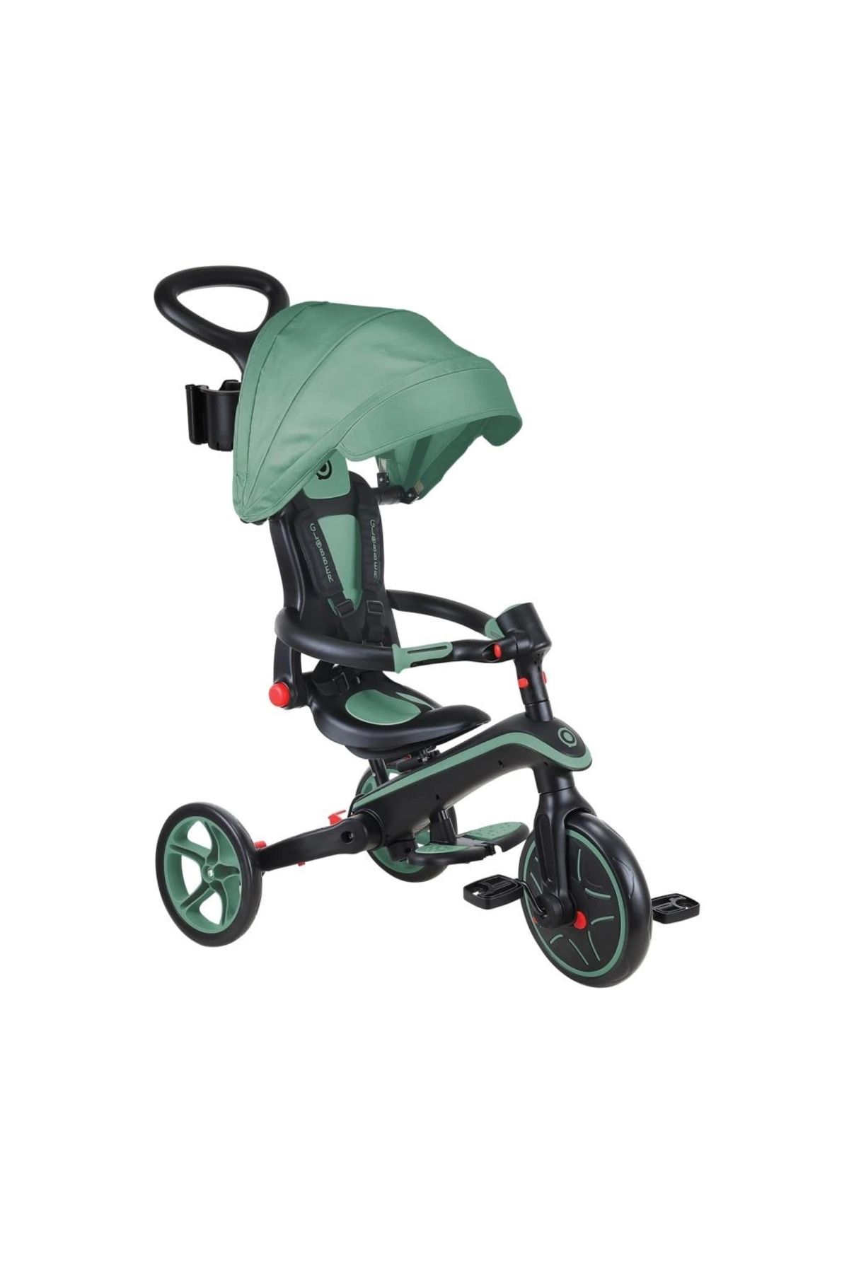Finetoo Globber Explorer 4in1 Katlanabilir Bisiklet – Zeytin Yeşili, Gelişim Dostu