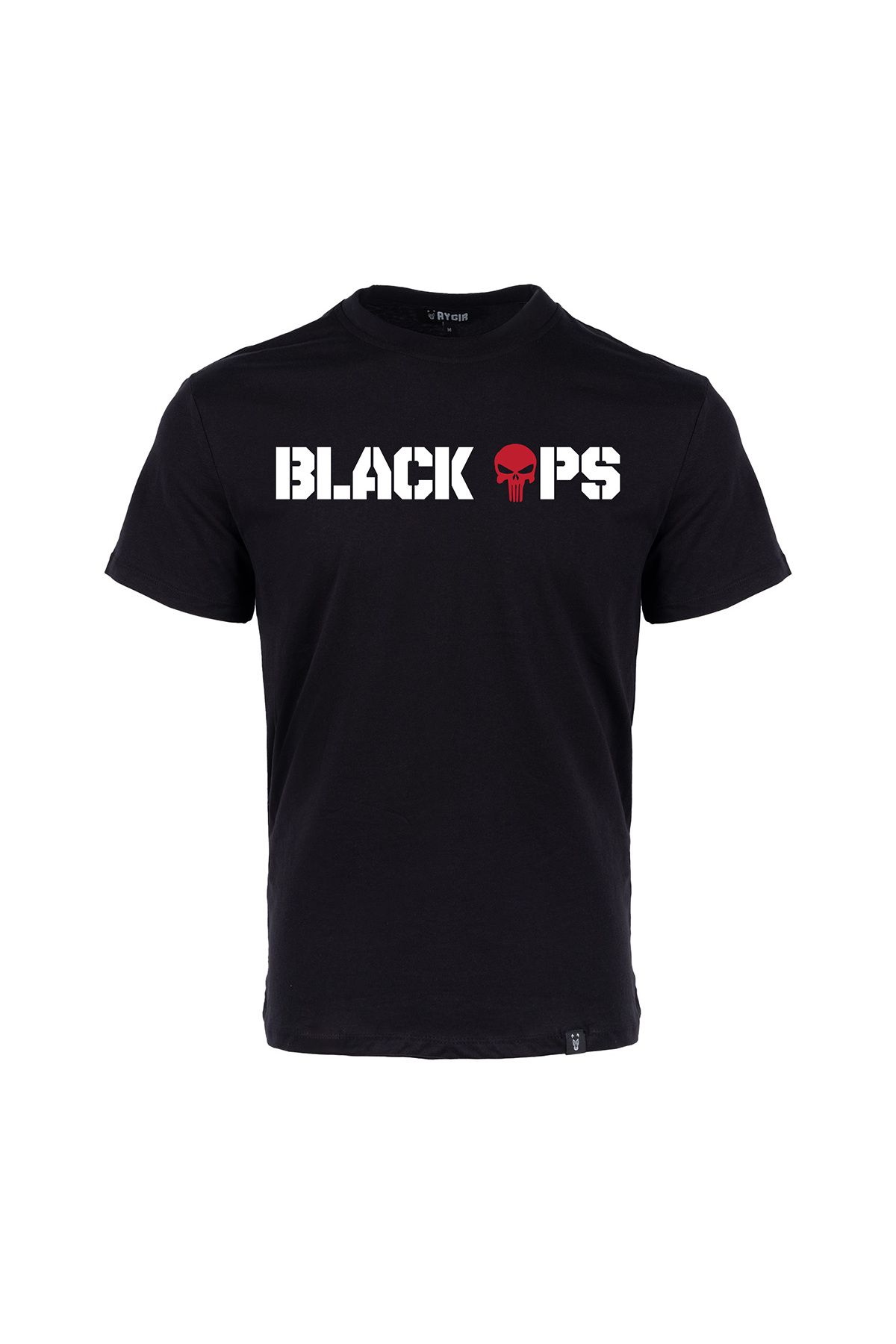 Aygır Black Ops Baskılı Tişört Siyah