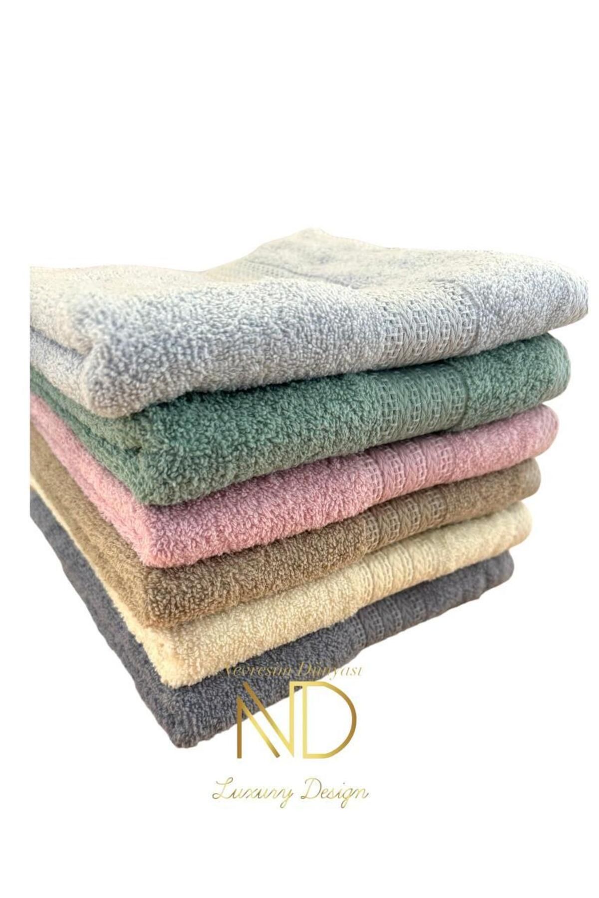 melfxxl eticaret NEVRESİM DÜNYASI KOLEKSİYON 6LI 50x90 HAVLU 8247571271716