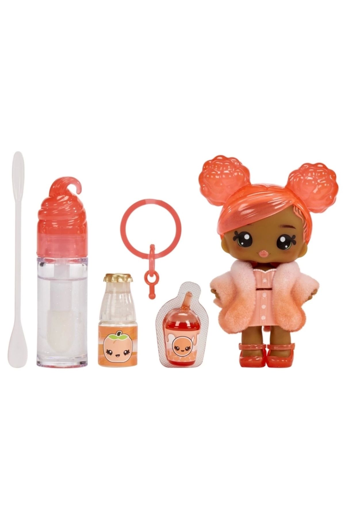 KdrElektronik-Yummiland Piper Peach Doll – Toy Set with Lip Gloss 2