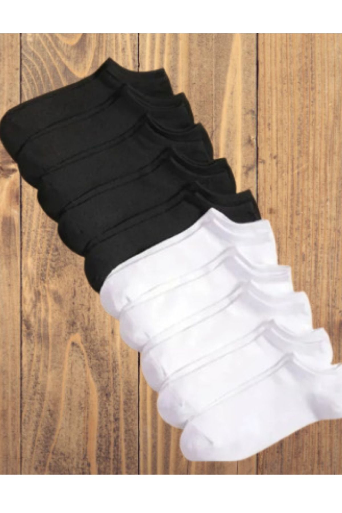 Esinti 10 Çift Düz Yazlık Patik Çorap 10'lu Kadın Erkek Unisex Ekonomik Paketler