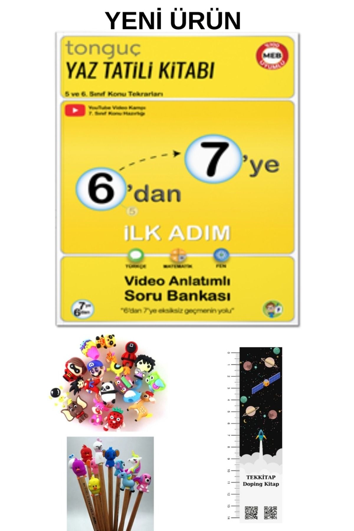 Tonguç Yayınları Tonguç 6'dan 7'ye Yaz Tatili Kitabı İlk Adım 2026 MÜFREDAT (UZAY A.+ KALEM B. HEDİYELİ)YENİÜRÜN