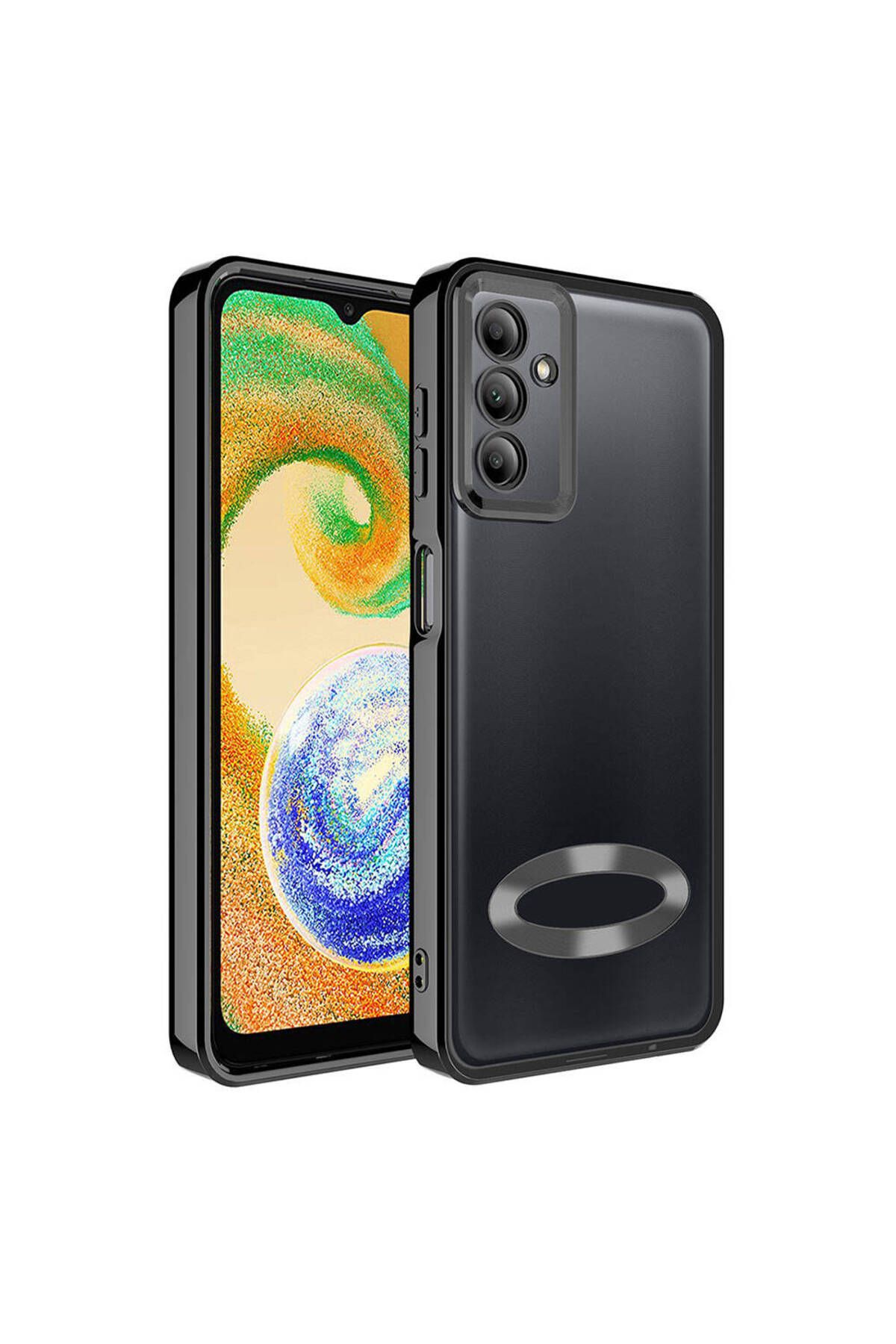 SKYARC Samsung Galaxy A05S Kılıf Kamera Korumalı Logo Gösteren Omega Kapak