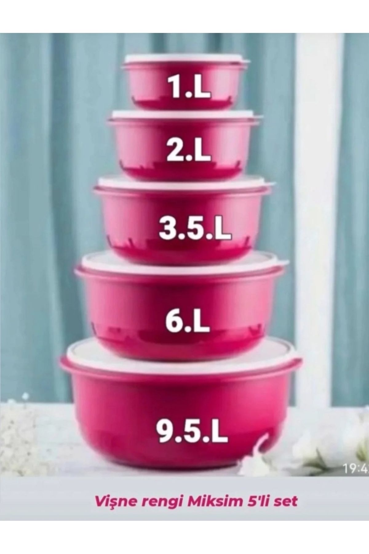 Tupperware Miksim 5 li Set.