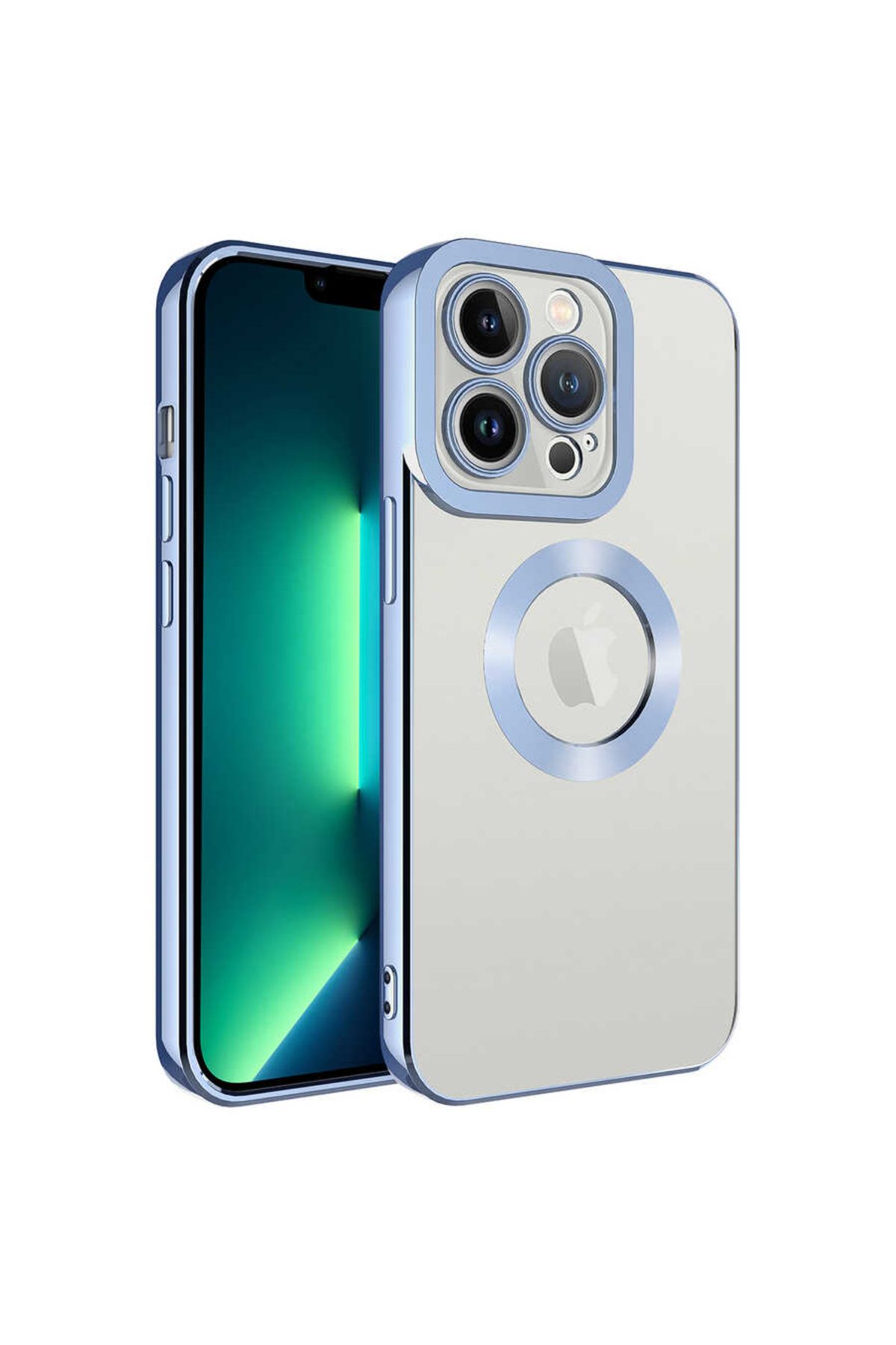 SKYARC iPhone 14 Pro Kılıf Kamera Korumalı Logo Gösteren Omega Kapak