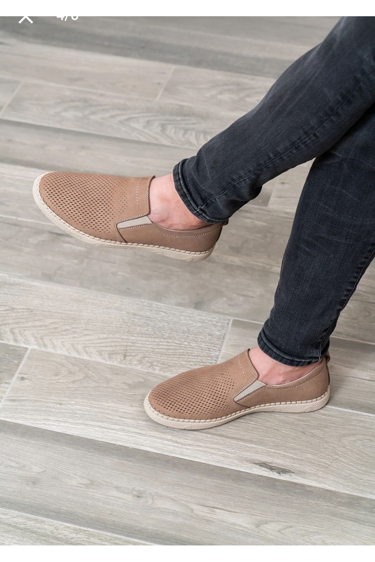 D&M DANİ&MARCA Erkek Hakiki Deri Ayakkabı, Günlük Ayakkabı, Yazlık Ayakkabı , Loafer Ayakkabı vizon görsel 4