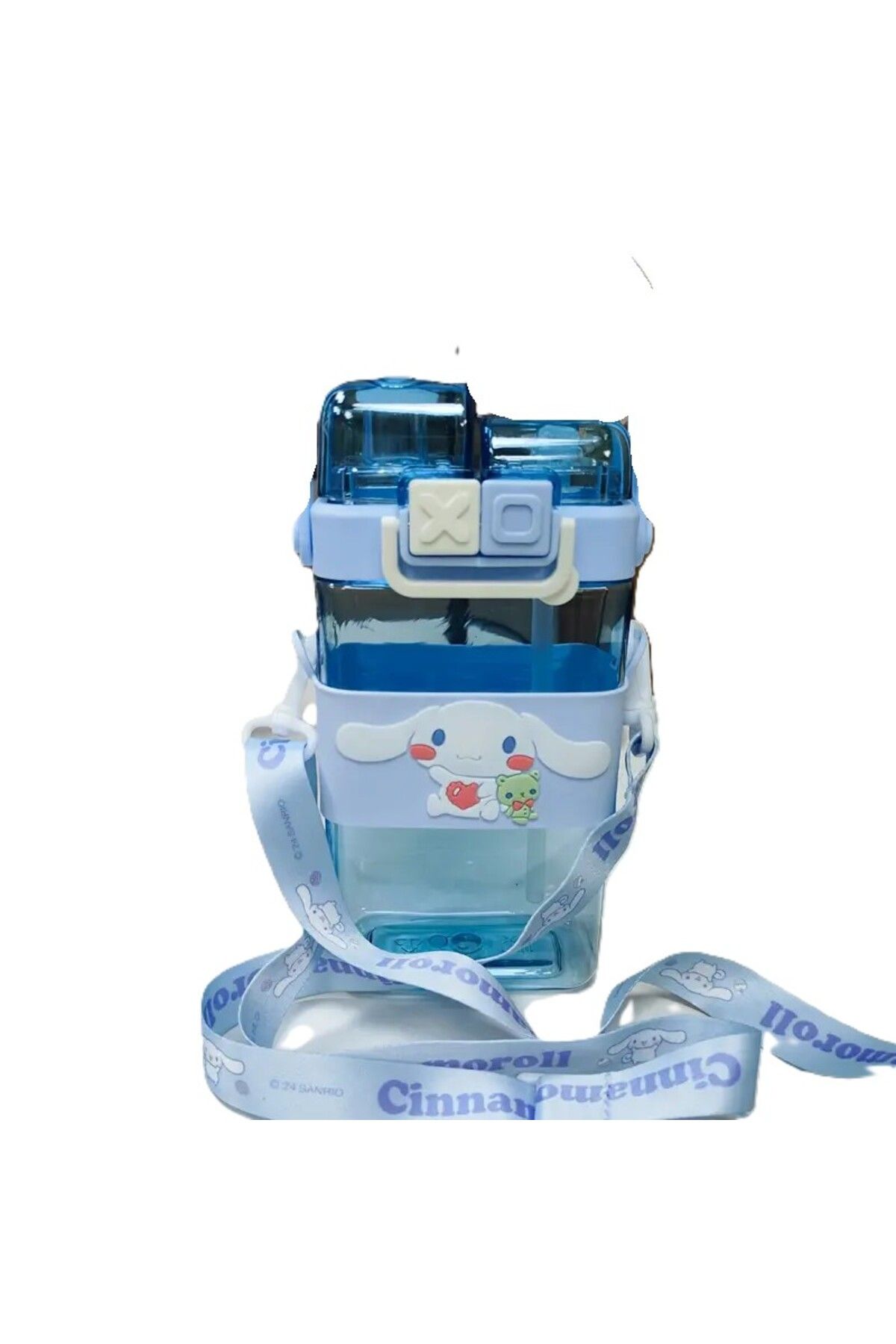 ada çanta kırtasiye Cinnamoroll figürlü Çocuk Suluk Matara 520ml Askılı iki Bölmeli Kapak Plastik Ad74106