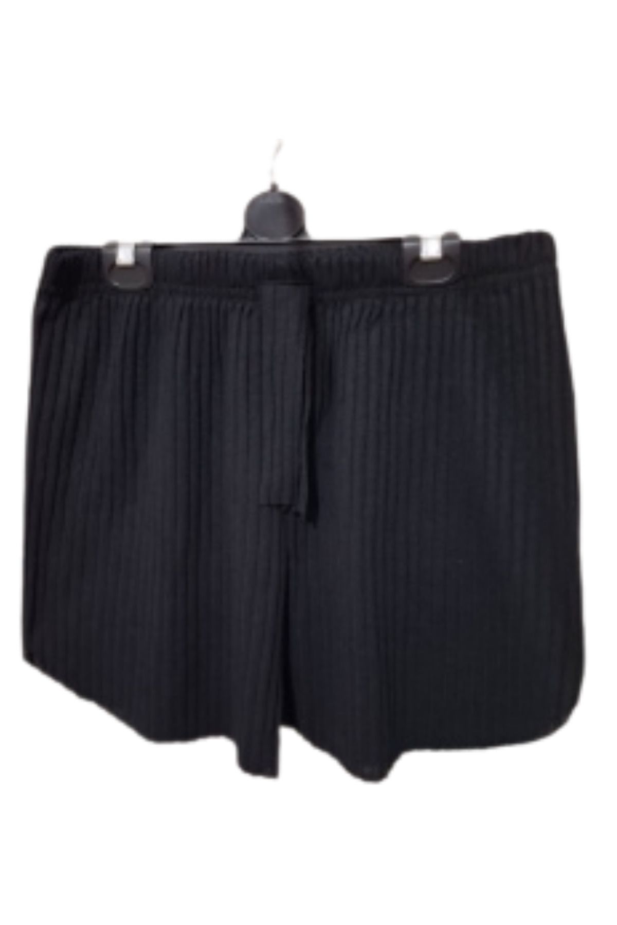 MODA KADIN FİTİLİ ŞORT ALT BELLİ LASTİKLİ FİTİLLİ ŞORT