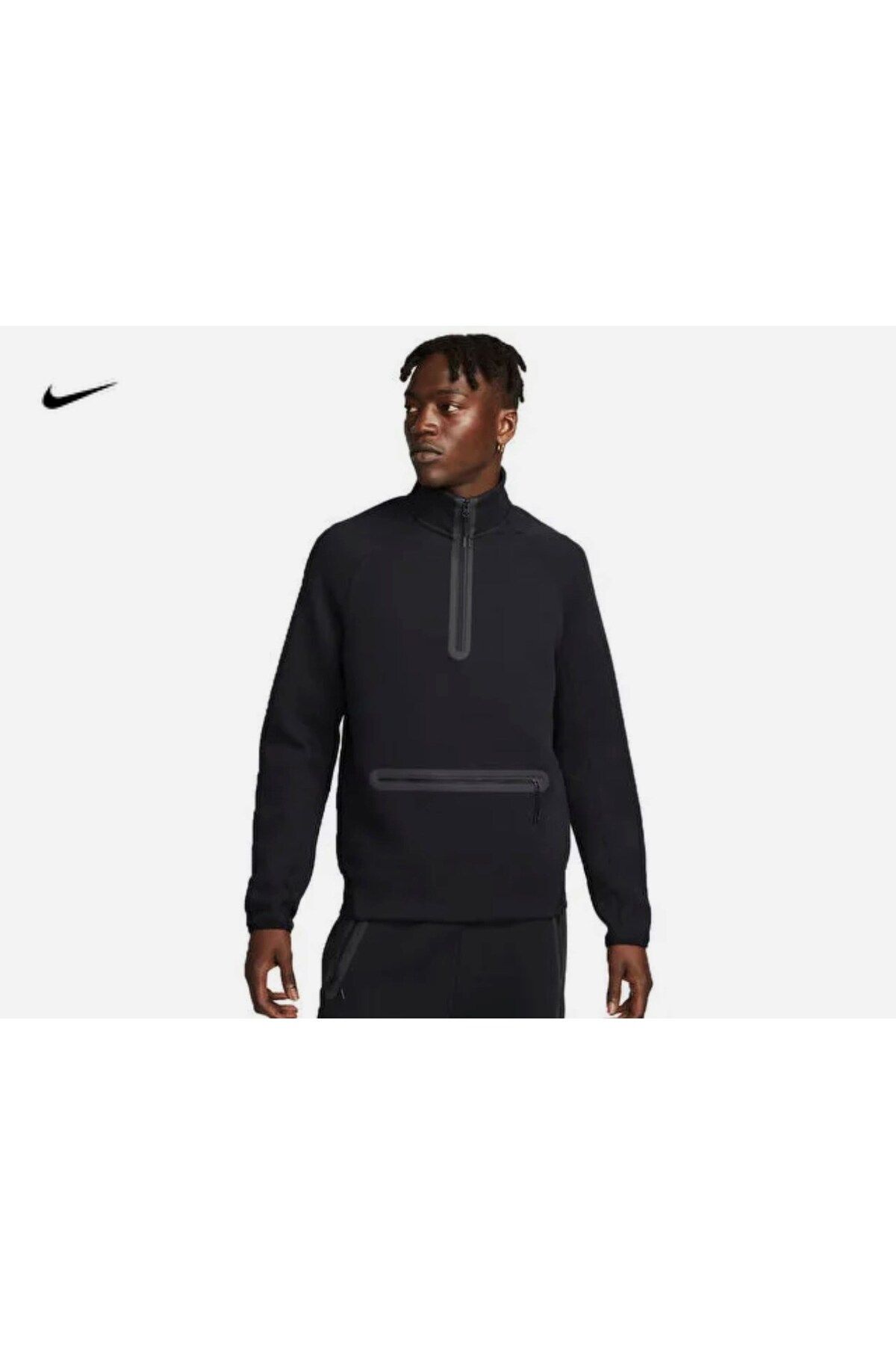 Nike Tech Fleece Half-Zip Top Erkek Sweatshirt fb7998-010