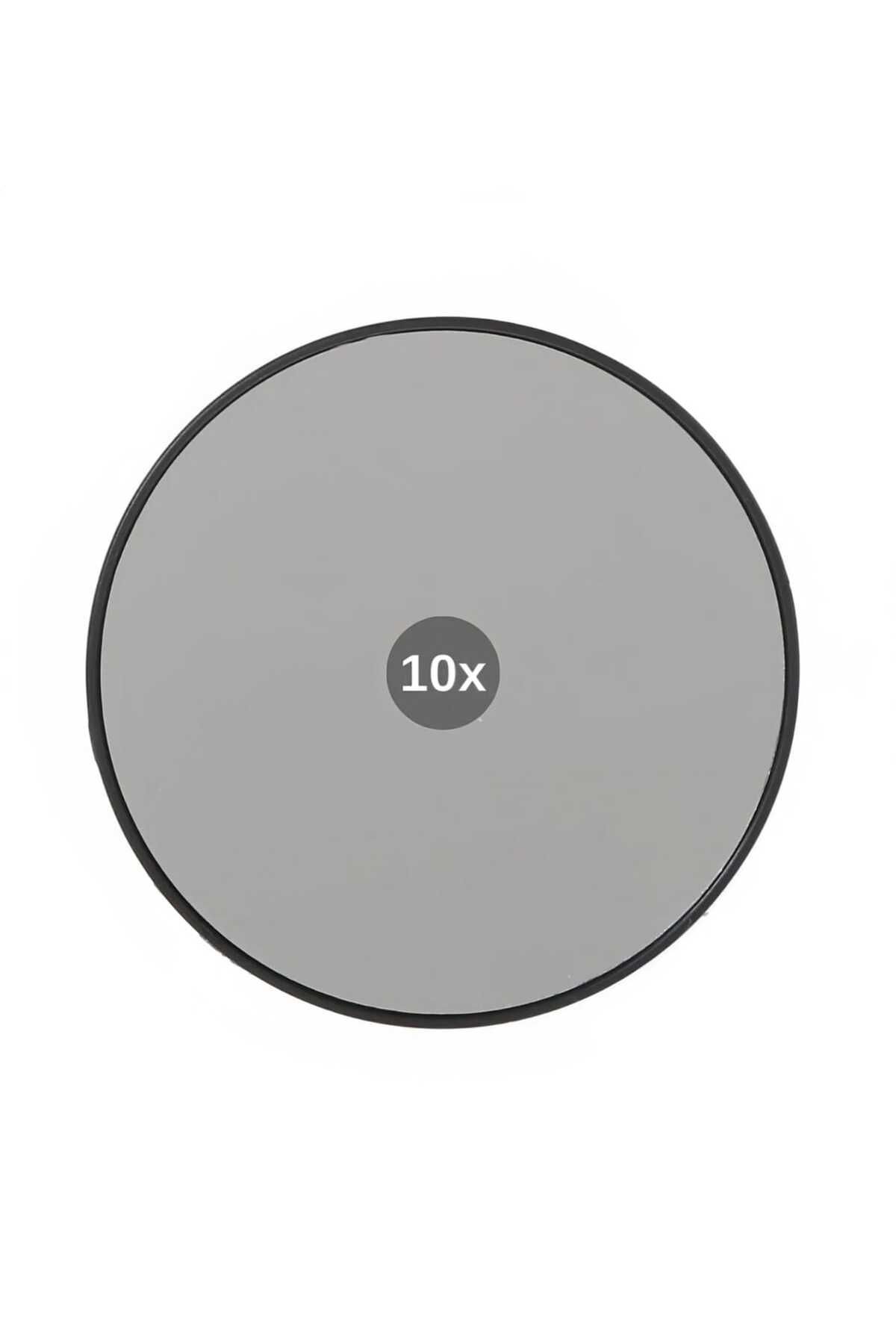 Vi Caro 10x Büyüteçli Vantuzlu Kullanışlı Çukur Ayna Makyaj Tıraş Aynası