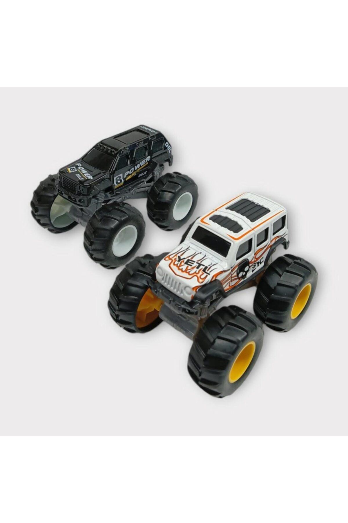 BYR Fırsat Byr Mini Off-Road Araçlar 2'Li - Siyah Beyaz Yeni