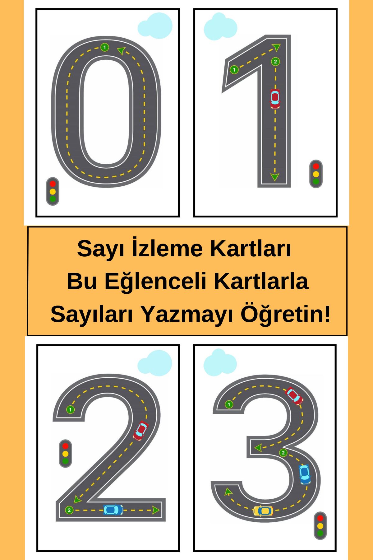 Welly Jones Sayı İzleme Kartları, Bu Eğlenceli Kartlarla Sayıları Yazmayı Öğretin!