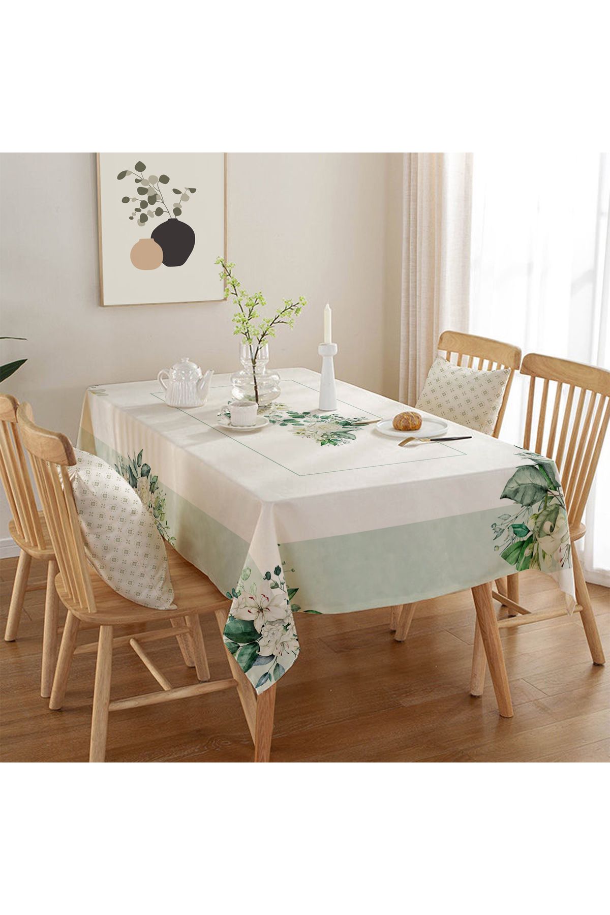 Rell Home Dertsiz Masa Örtüsü,Şantuk Kumaş,Leke Tutmayan Model