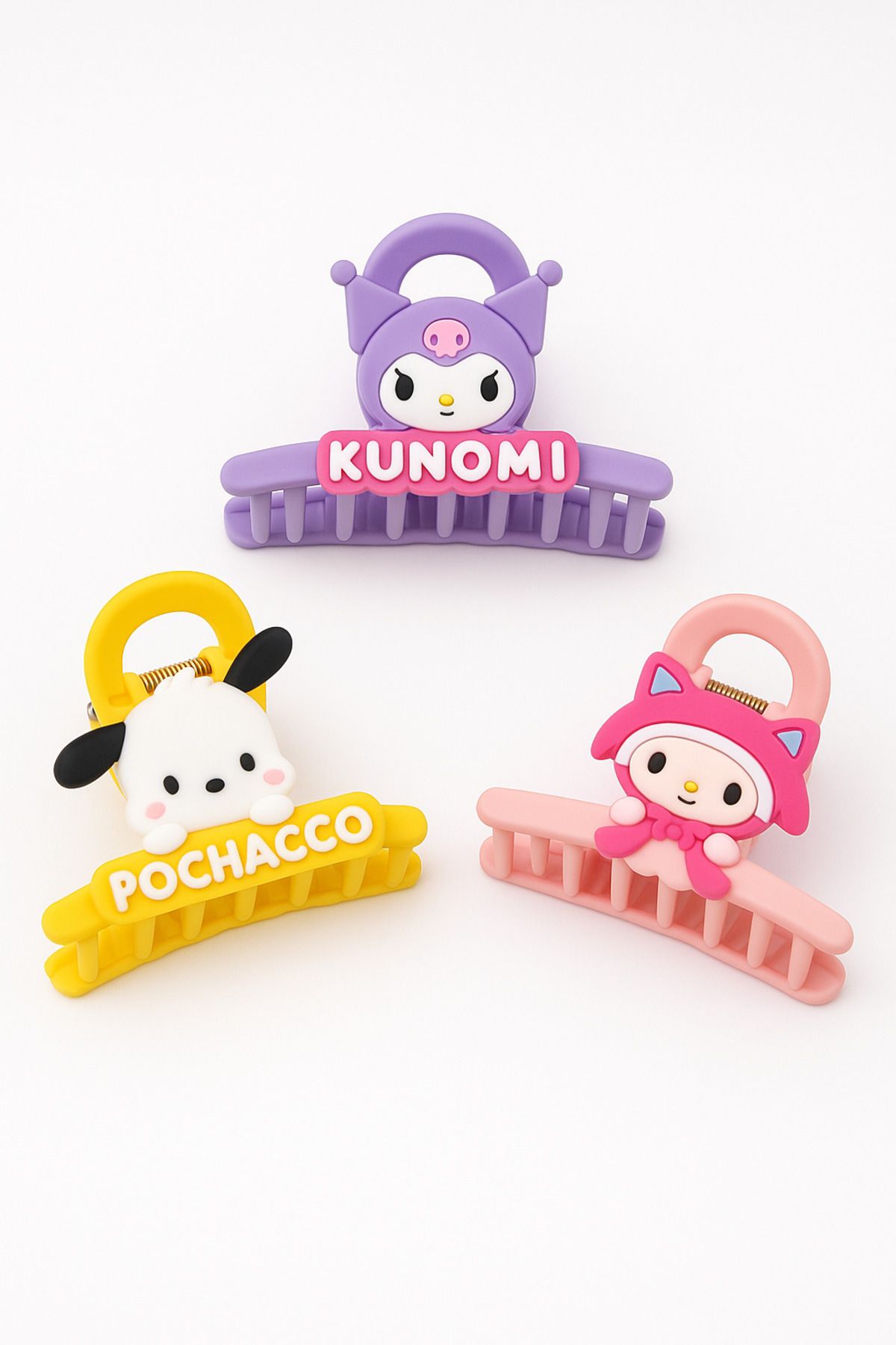 MakeWell Kuromi My Melodi Hello Kity Cinnammaroll Pochaco Tasarımlı Çocuk Mandal Tokalar