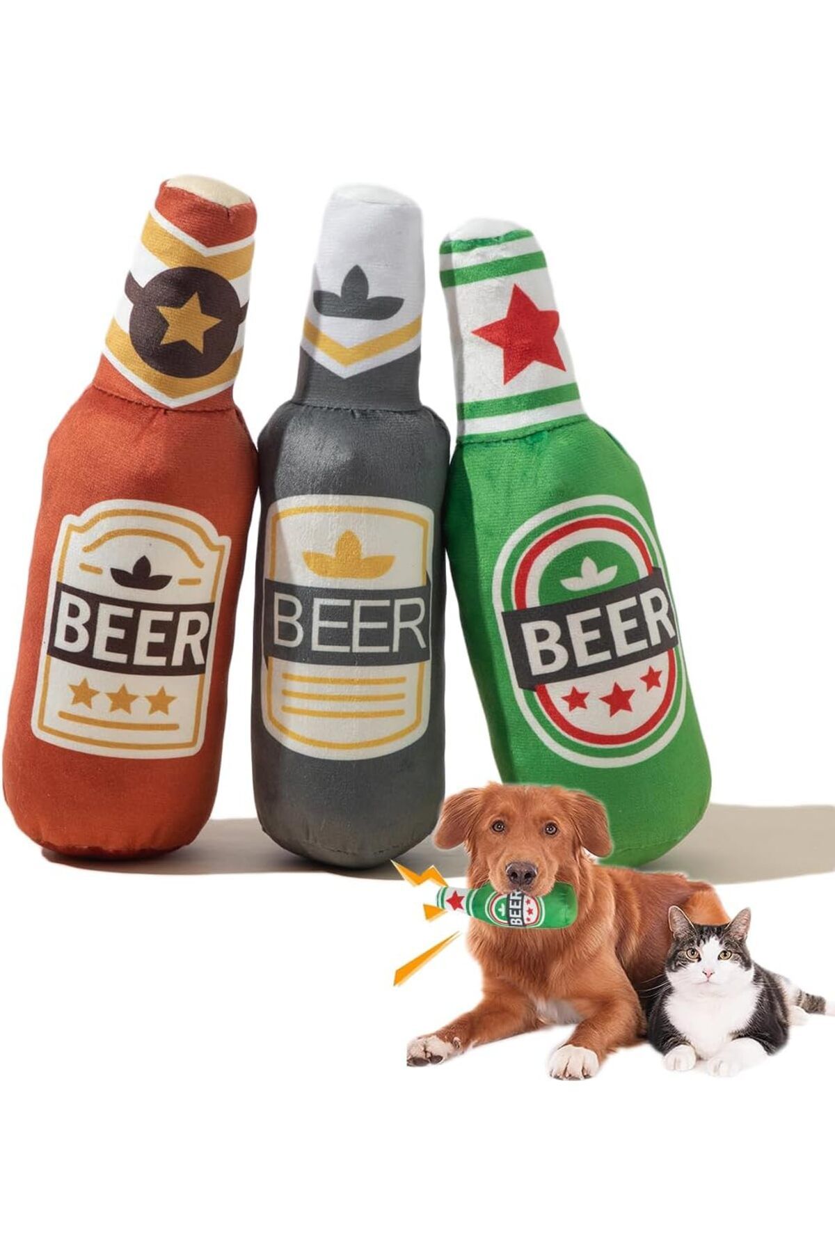 Neostyle Evcil Hayvan Gıcırtılı Oyuncakları Köpekler ve Kediler için Komik Peluş Gıcırtılı Oyuncak