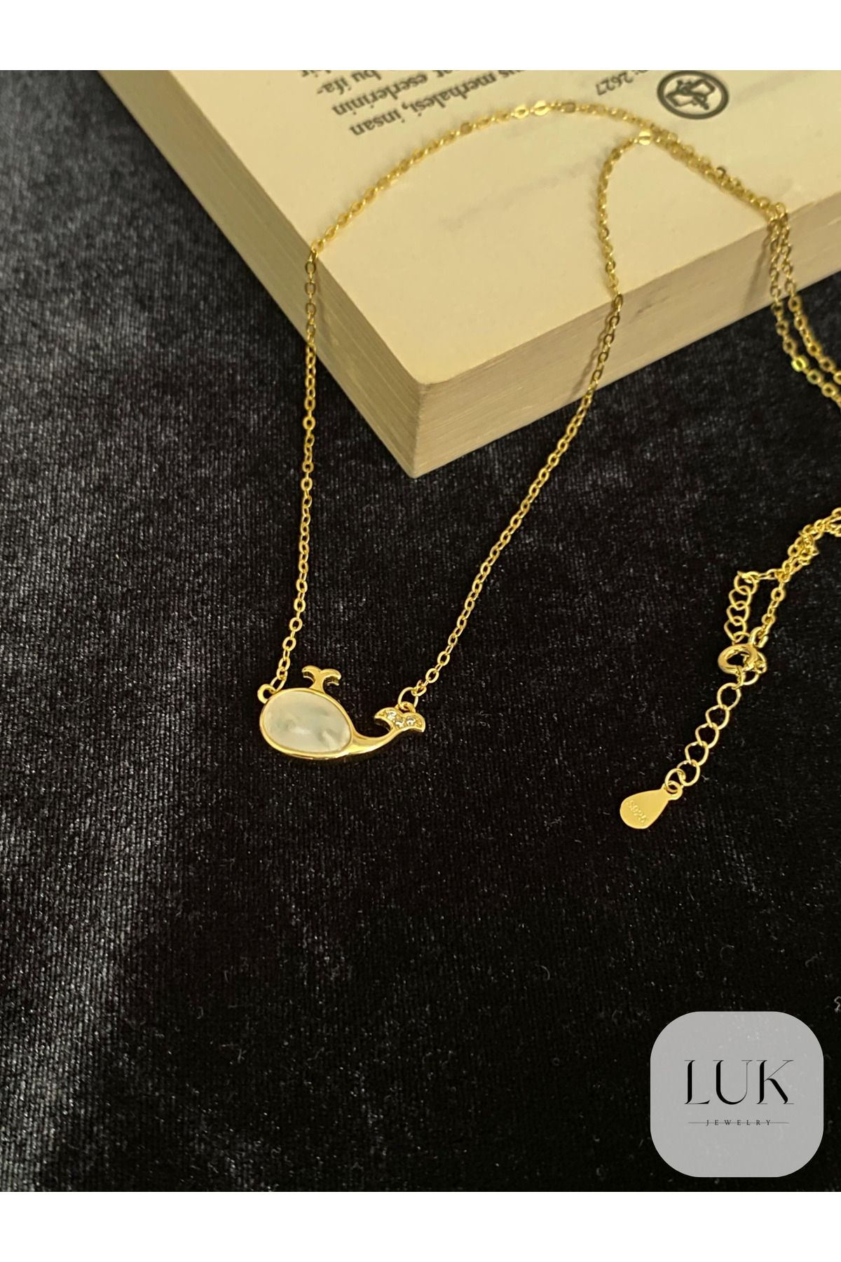 LUK JEWERLY 925 AYAR BALİNA UÇLU KOLYE