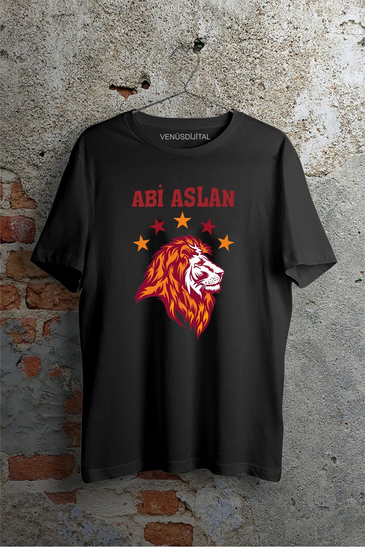 venüsdijital ASLAN TARAFTAR ABİ SİYAH TSHIRT