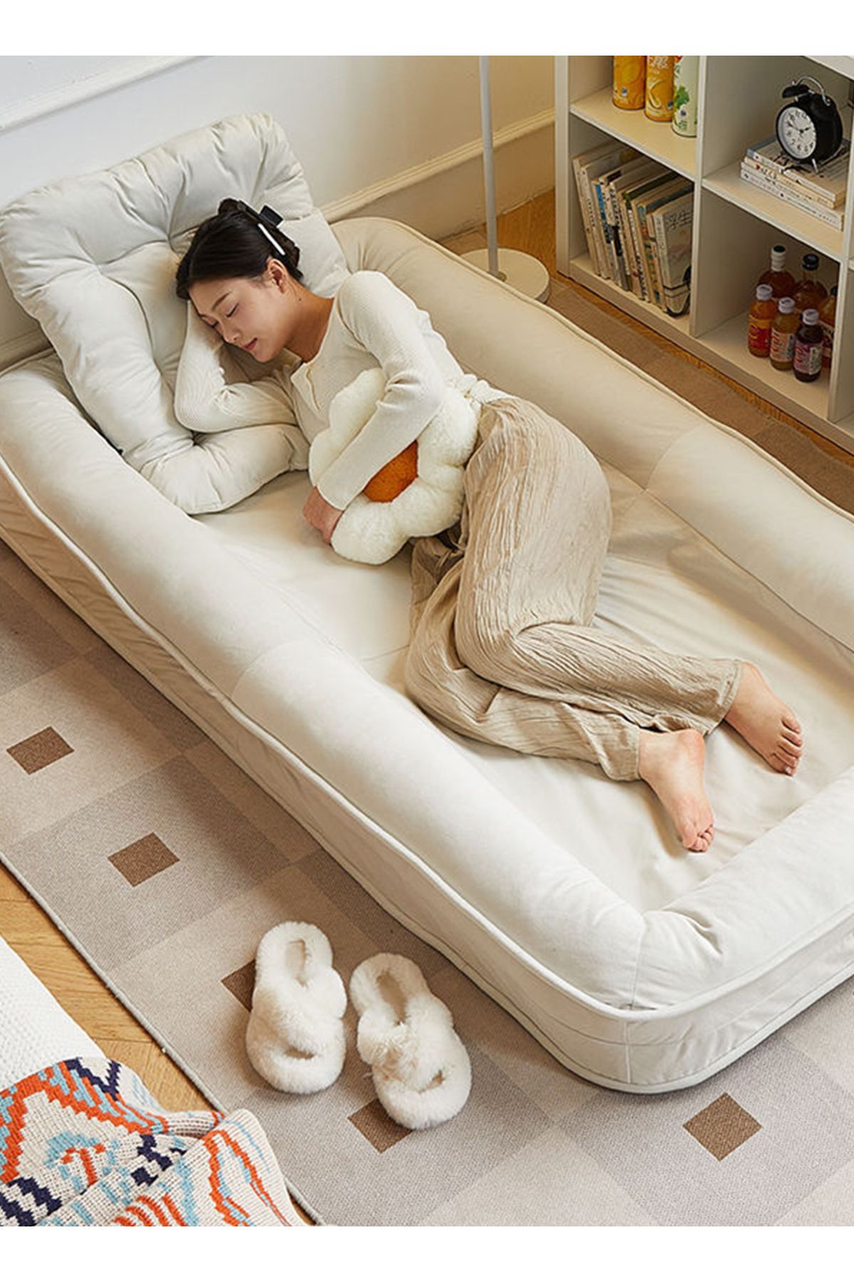 sharpdo-Modern Home Single Sofa, Can Lie down and Sleep, Reclining Tatami 3