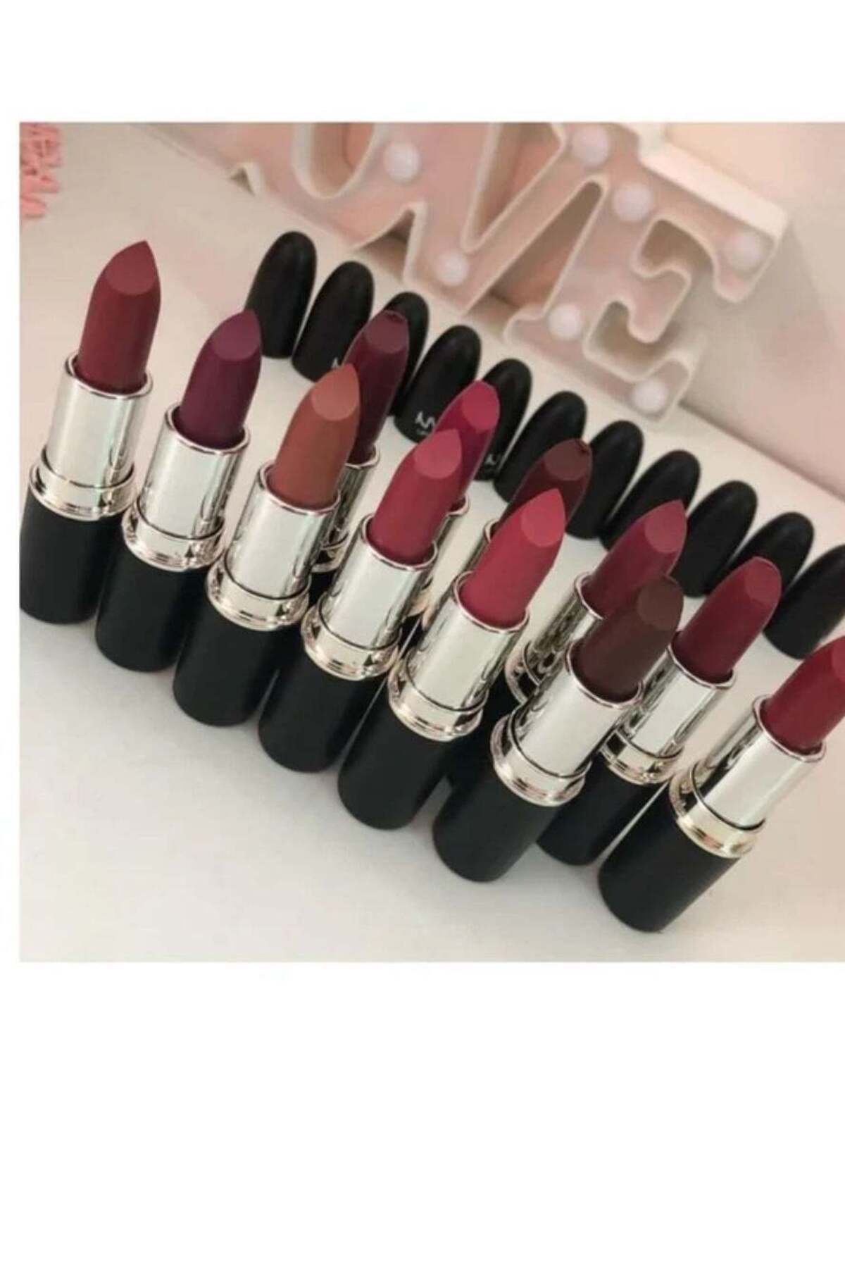 unbranded-Lipstick Set - Basic Colors, 12 Shades, Multicolor 1