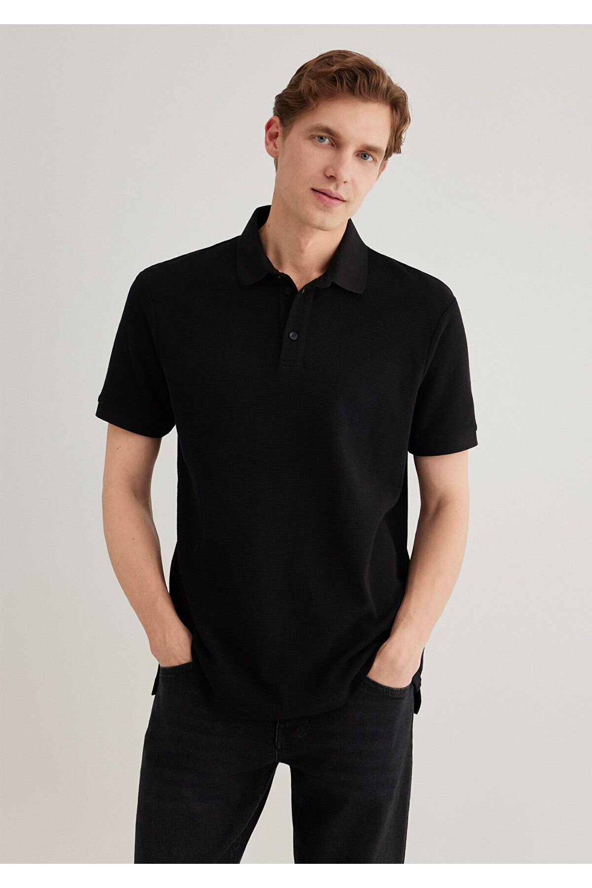 Mavi Tricou Polo Negru Slim Fit / Slim Fit -900 Masculin - M