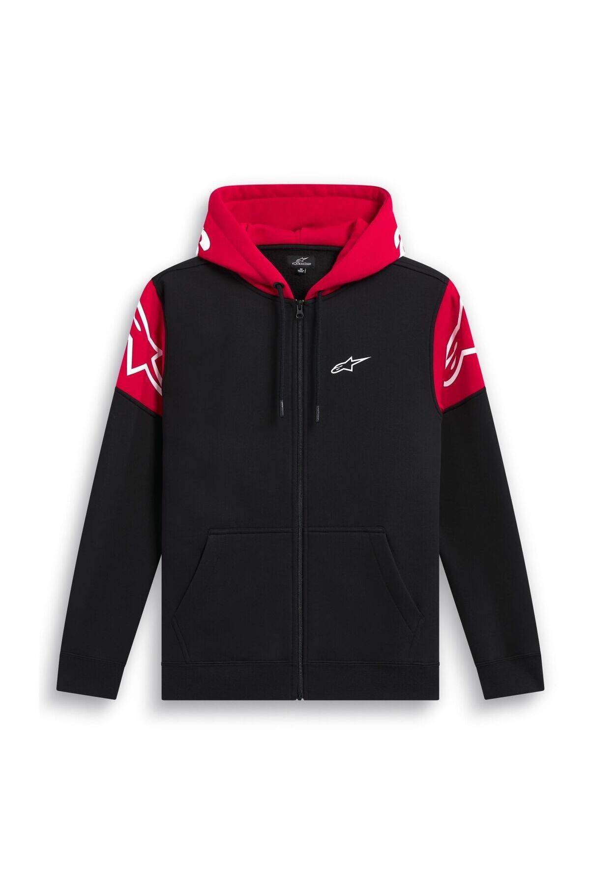 Alpinestars Velocity Hoodie Kapüşonlu Sweatshirt Siyah Kırmızı