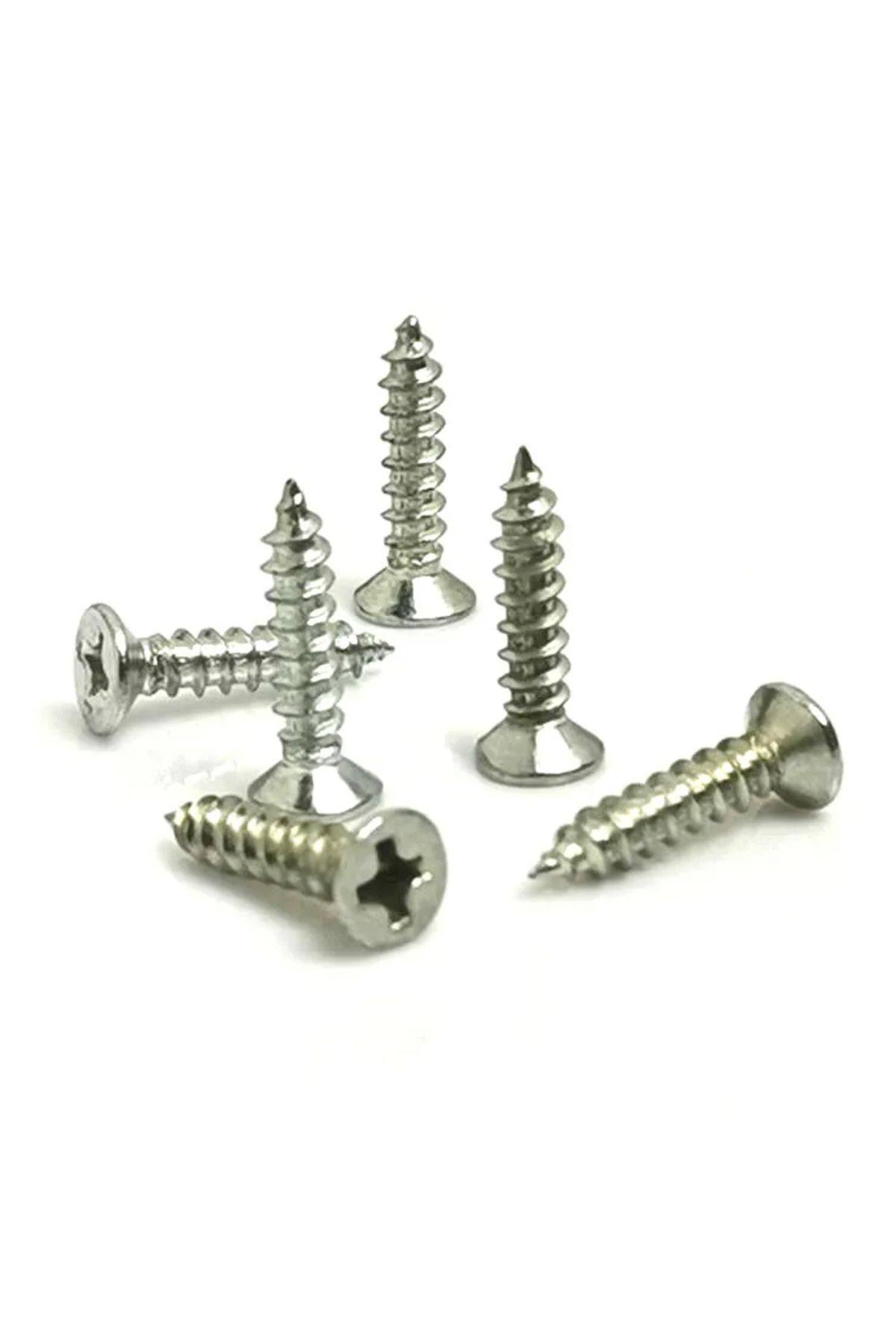 Vemora Klips, Menteşe, Ayak, Ağaç, Sunta Vidası 3x13 Mm - Nikel 100 Adet