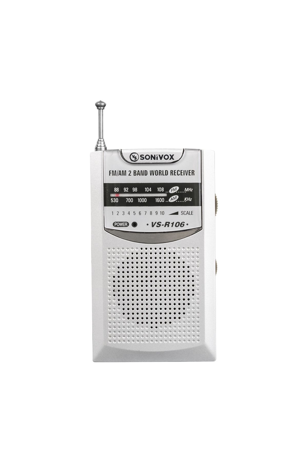 Vemora GÜMÜŞ RENK CEP TİPİ ANALOG FM RADYO VS-R106 (5166)
