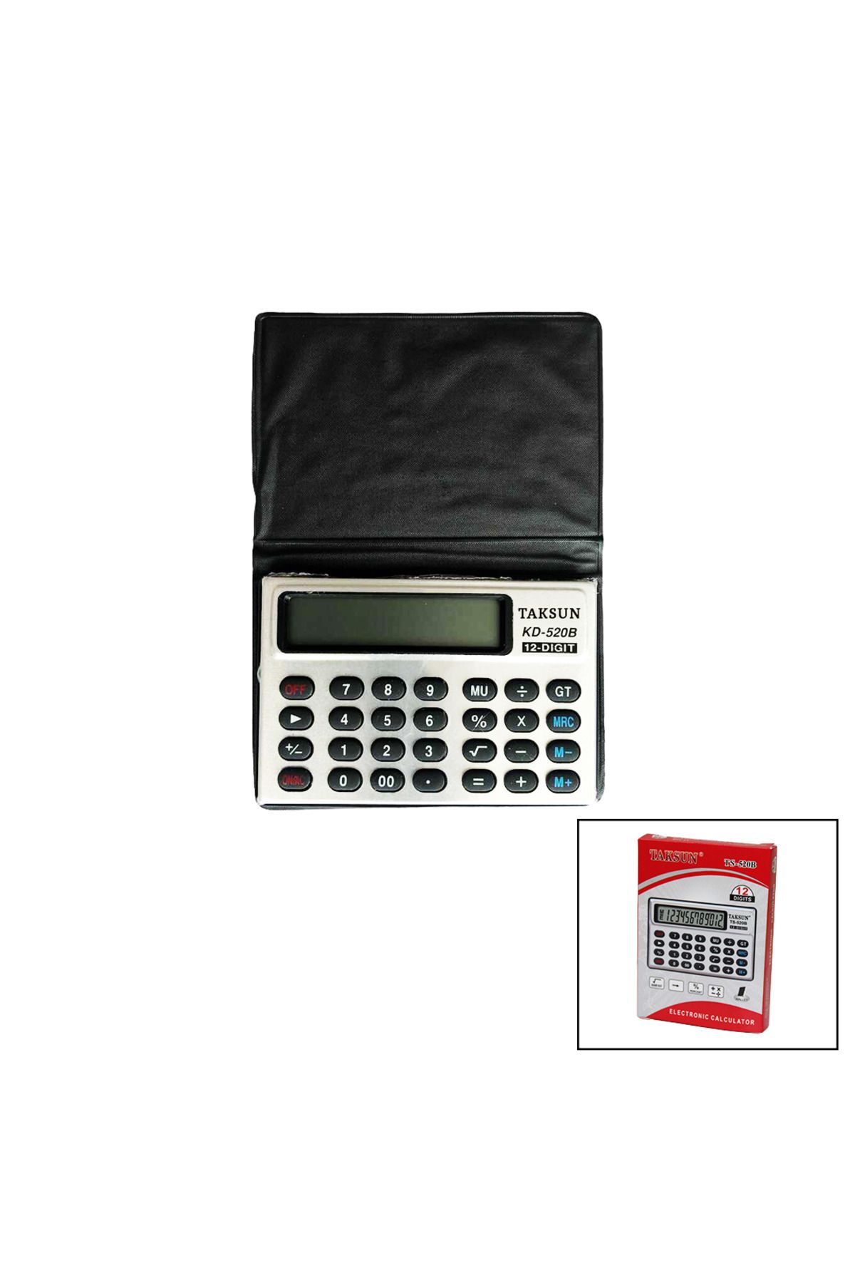 Vemora 12 HANELİ MİNİ CEP - KILIFLI HESAP MAKİNESİ6.6X1.9X9.3CM TS-520B (5166)
