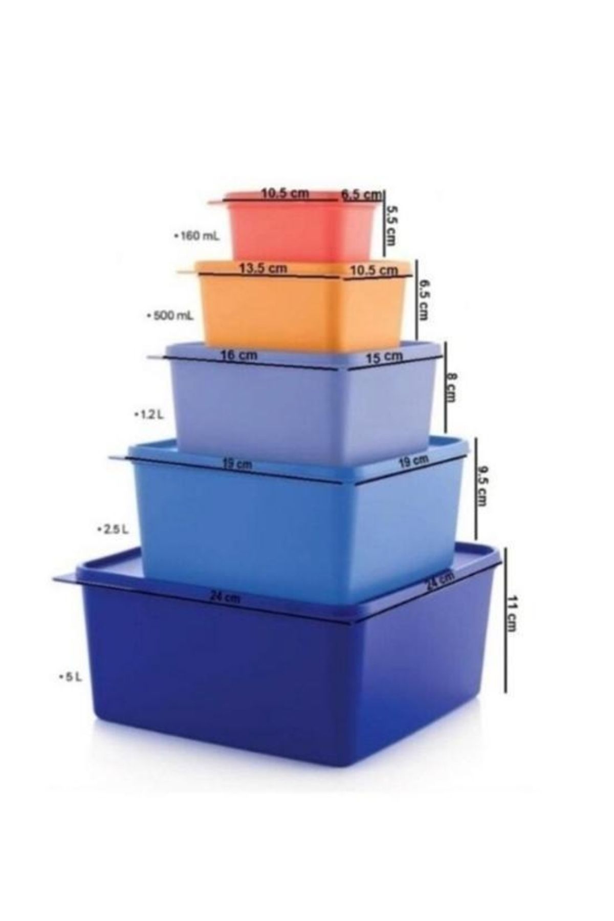 Tupperware Miksim 5 li Set.