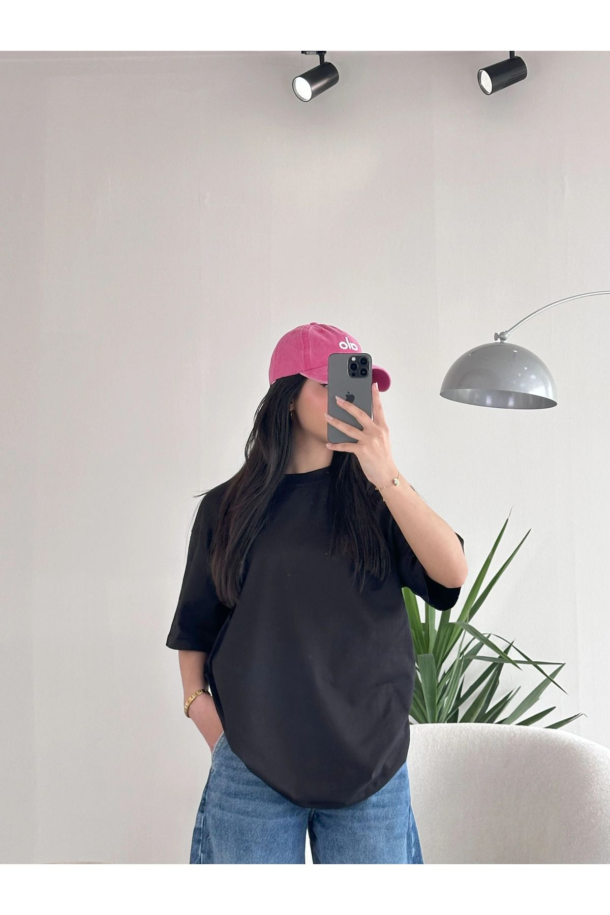 Kyra Studios 0012 Muadil Siyah Basic T-Shirt