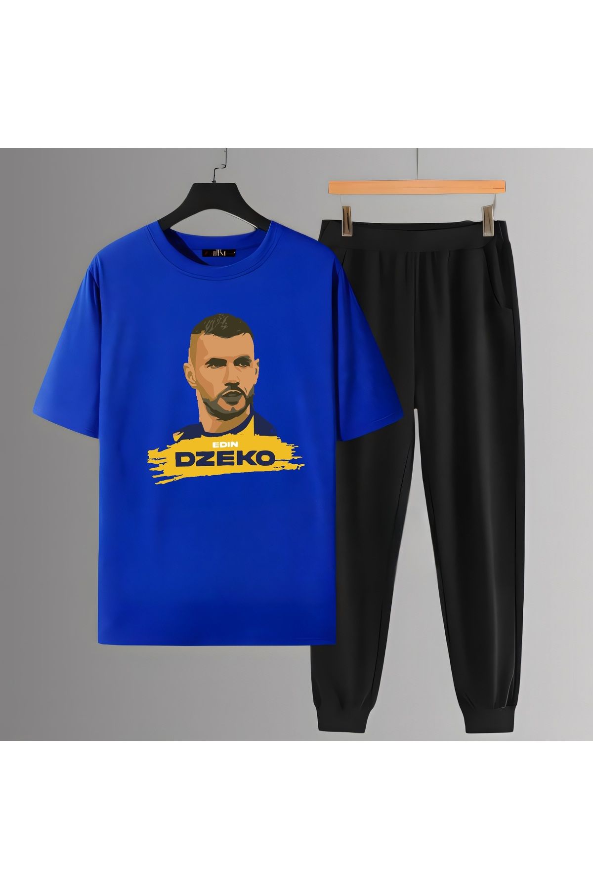 Biy Store Edin Dzeko fotoğraf futbol forma baskılı unisex kısa kollu tişört regular fit t-shirt eşofman takımı