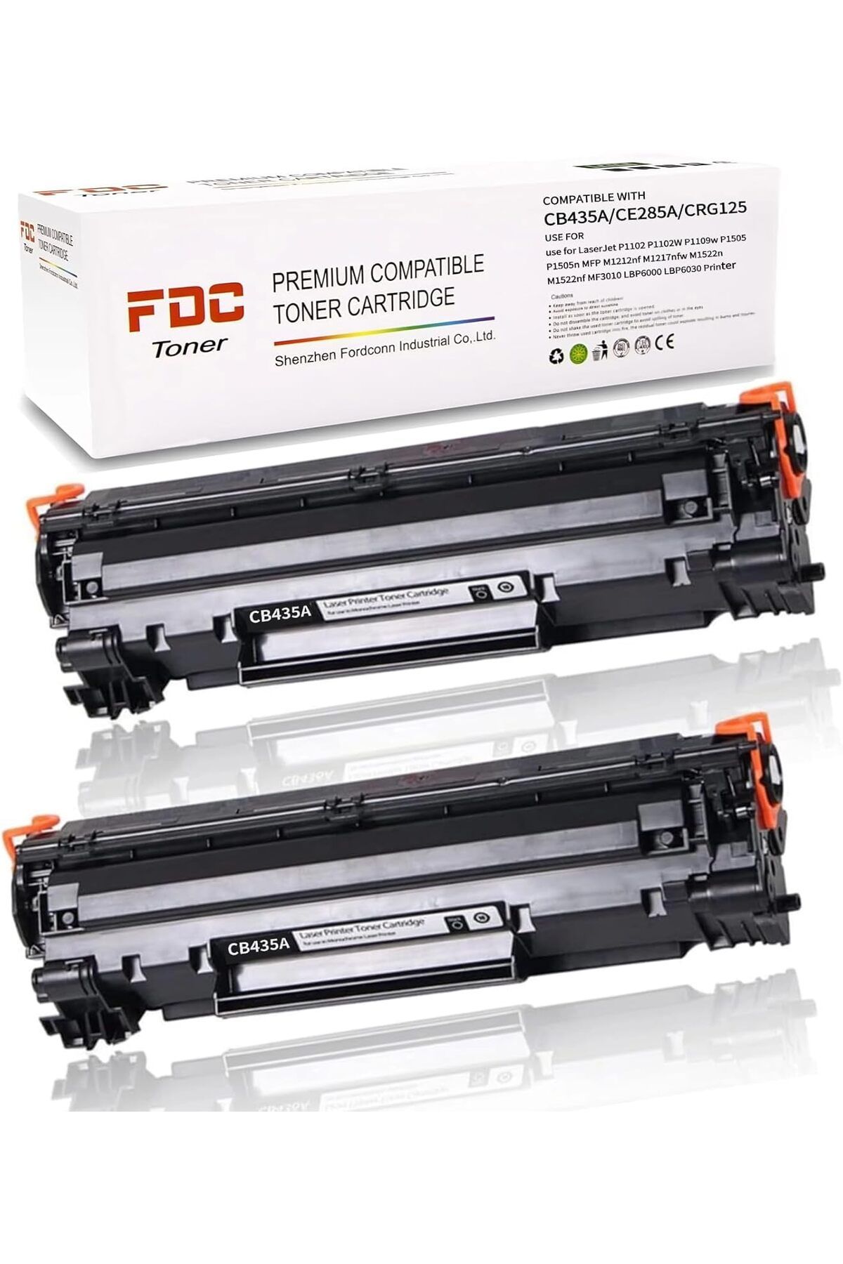 HP *YA-DE TONER* Laserjet P1102W P1102 P1109W M1217nfw M1212 M1212nf M1217 Printer (Black, 2-Pack)