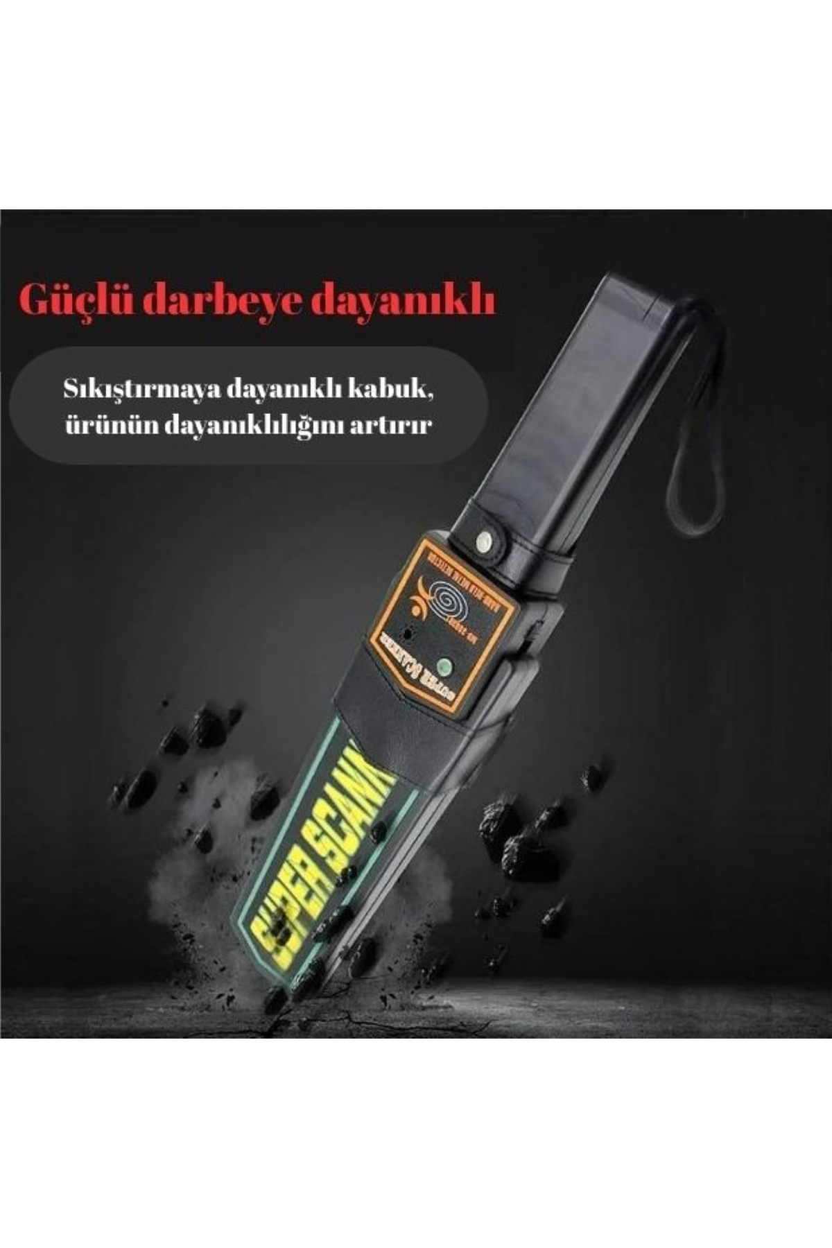 HPYTECH El Tipi Metal Dedektörü Yüksek Hassasiyetli Güvenlik Tarama Cihazı Alarm & Titreşimli fotoğrafı 6 (önizleme)