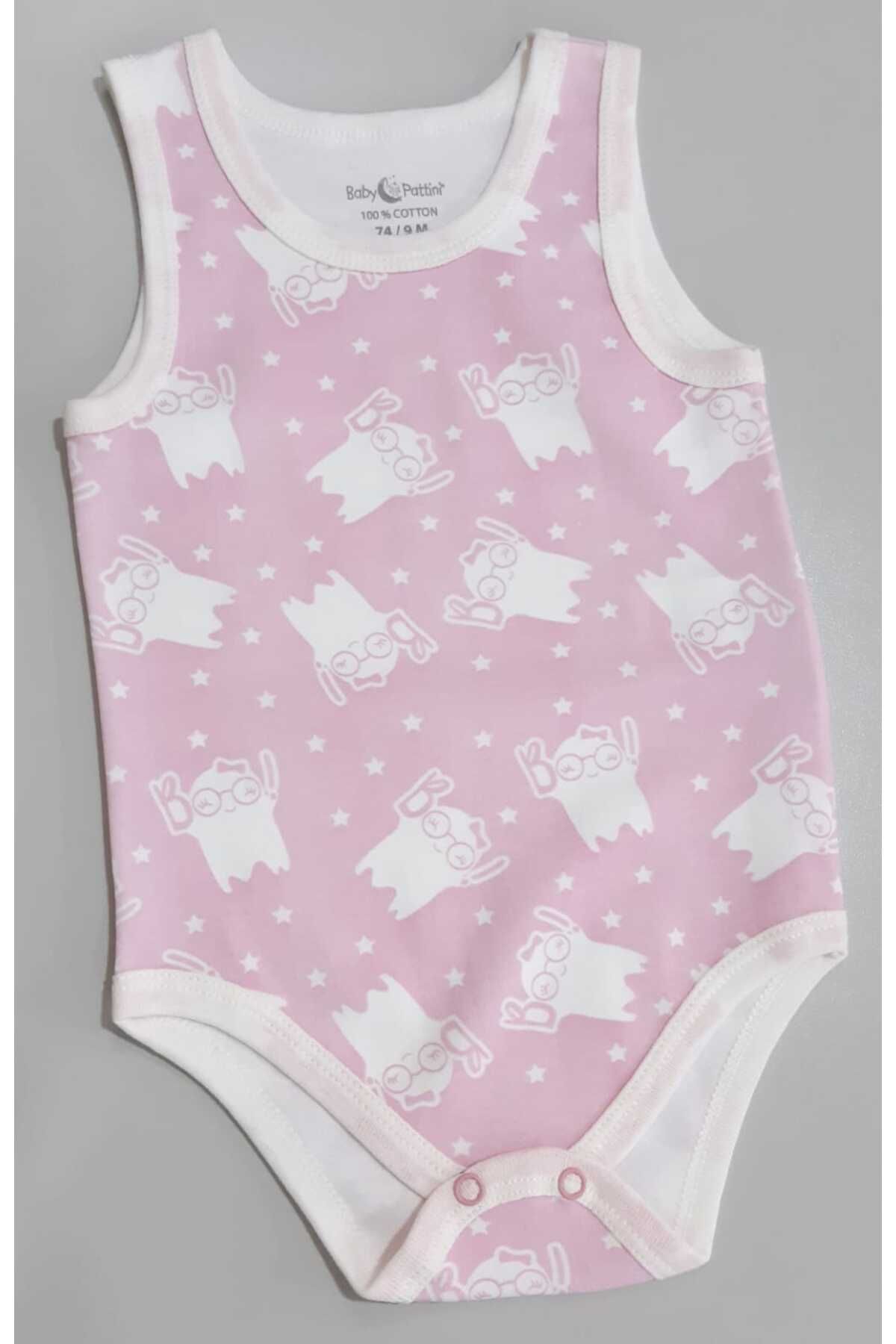 Sönmez Baby BASKI DESENLİ ÇITÇITLI ATLET BEBE BODY ZIBIN