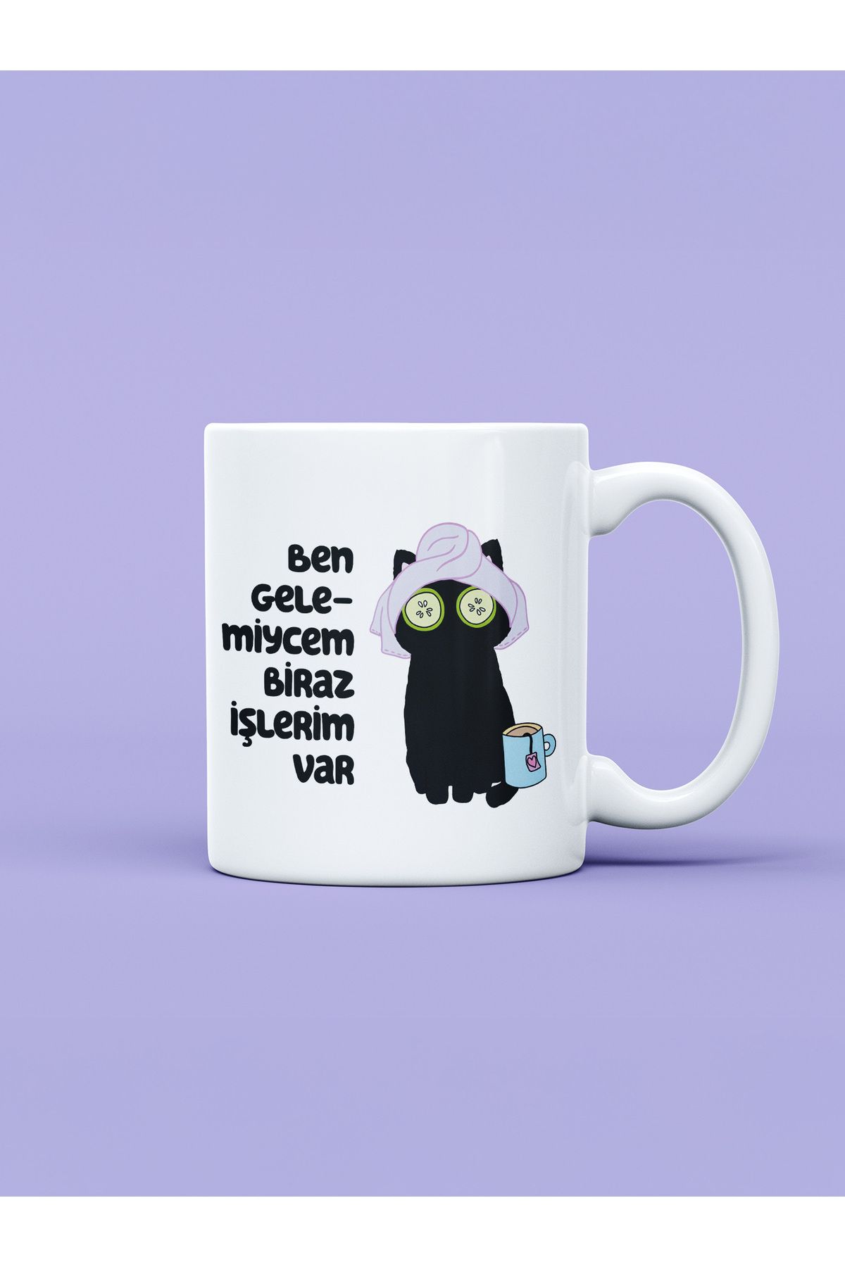 daystore Ben Gelemiyeceğim Baskılı Kupa Bardak