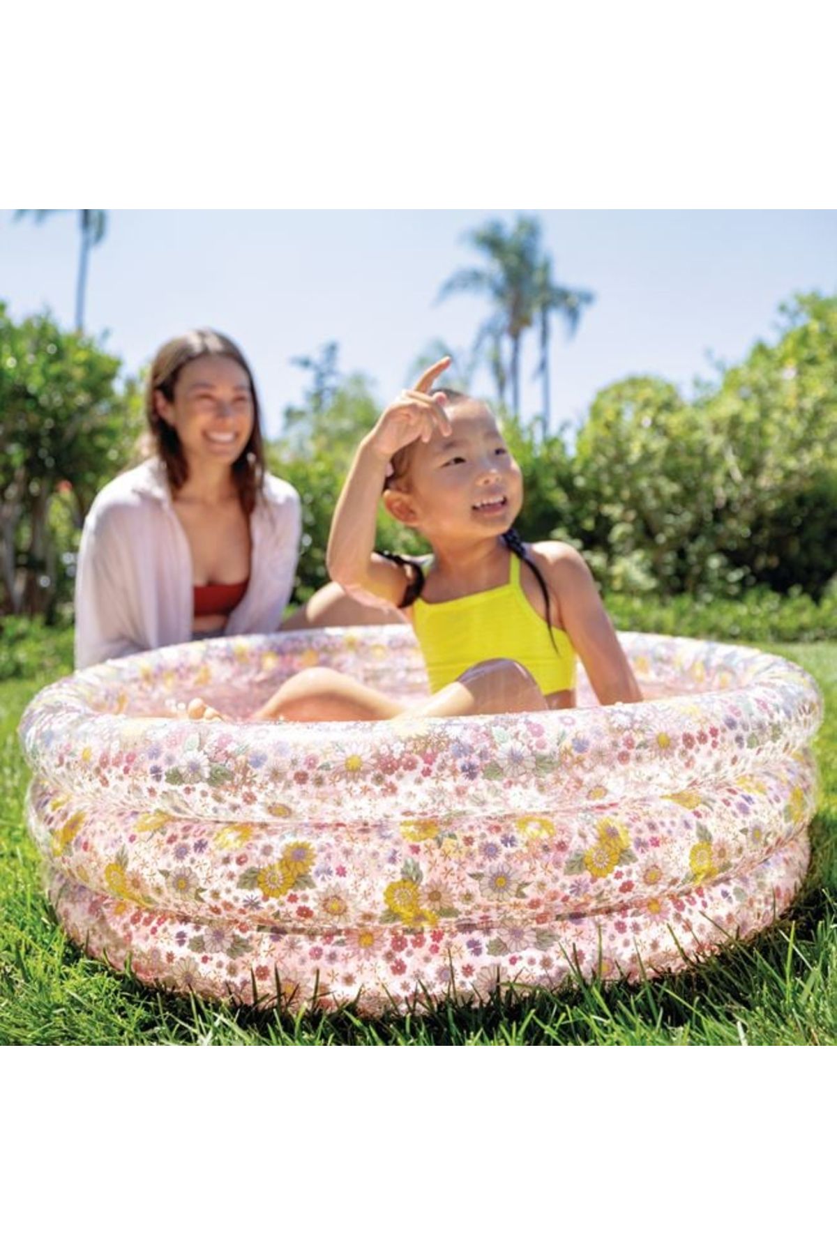 Intex-Children's pool, inflatable, Round with Floral Pattern, Ø 86x25cm, Intex 1