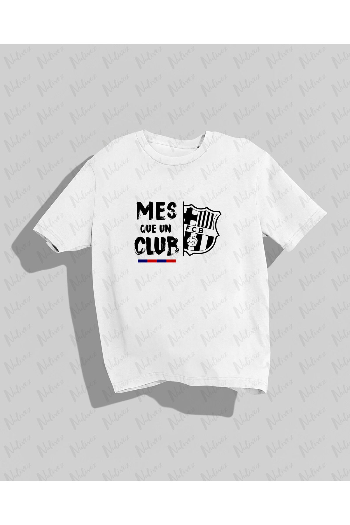 Nulivez Barcelona Tasarımı Baskılı Yüksek Kalite Kompakt Unisex Oversize T-Shirt