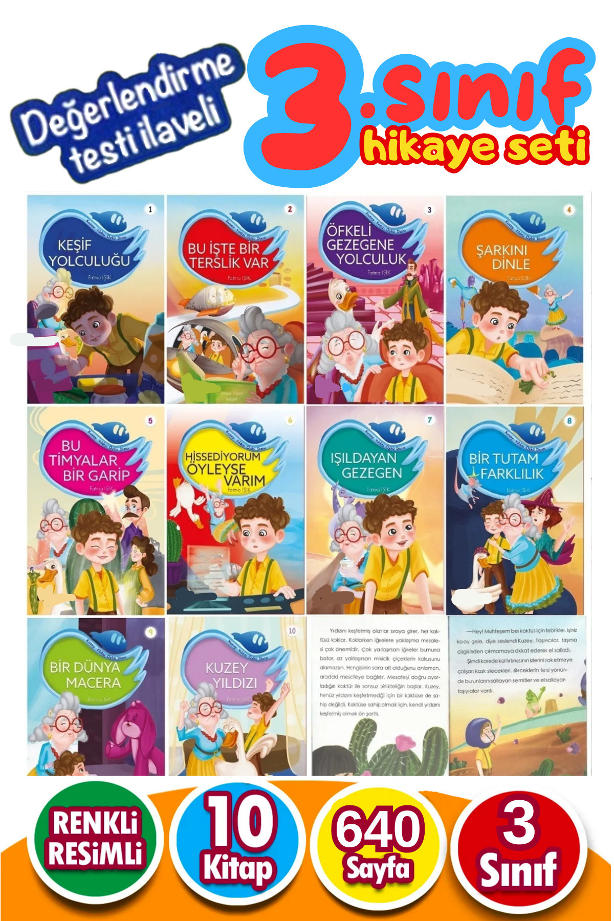 GÖNÜL YAYINCILIK 3.sınıflar Için Çocuklara Okumayı Sevdiren 10'lu Süper Hikayeler fotoğrafı 2 (önizleme)