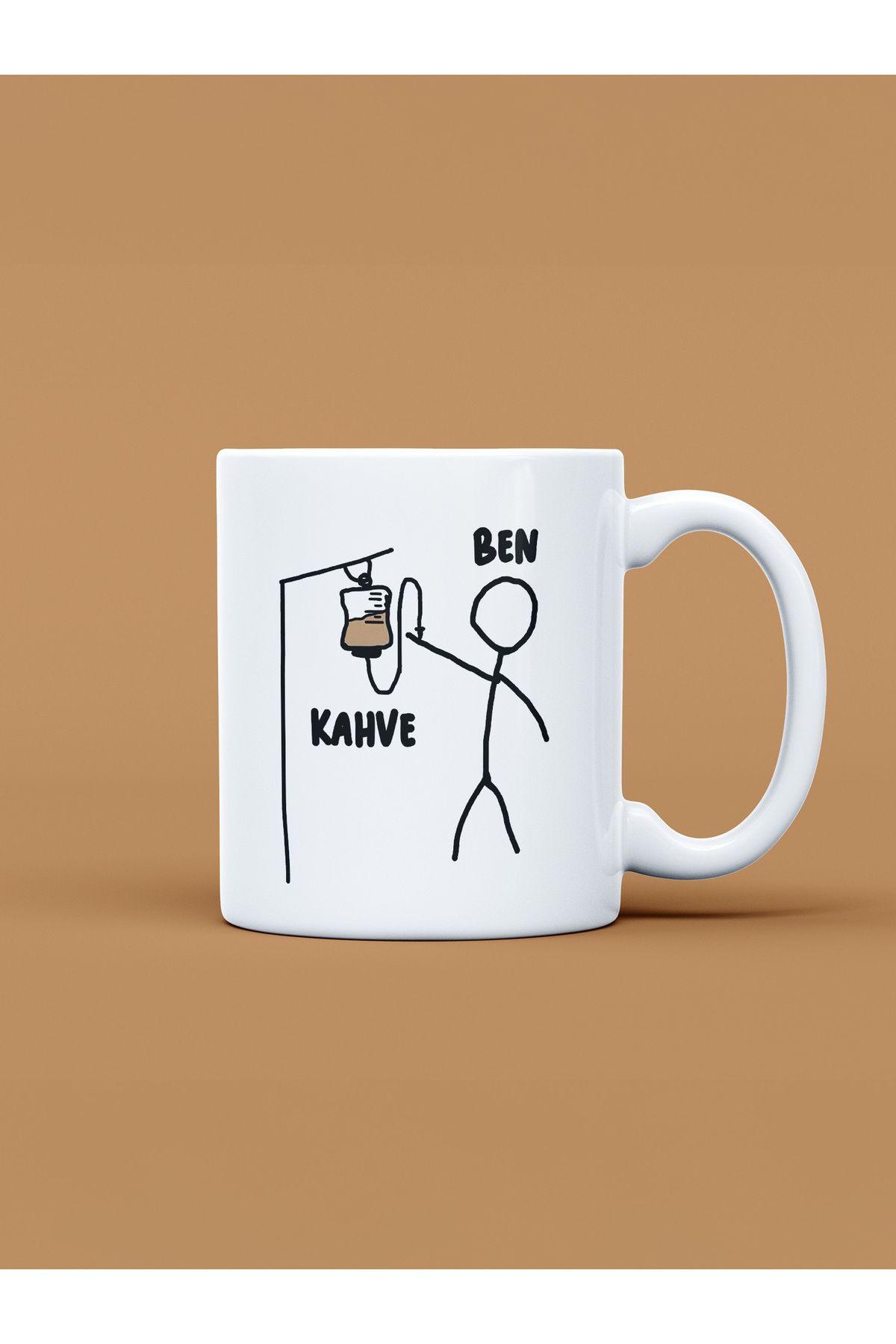 daystore Ben ve Kahve Baskılı Kupa Bardak