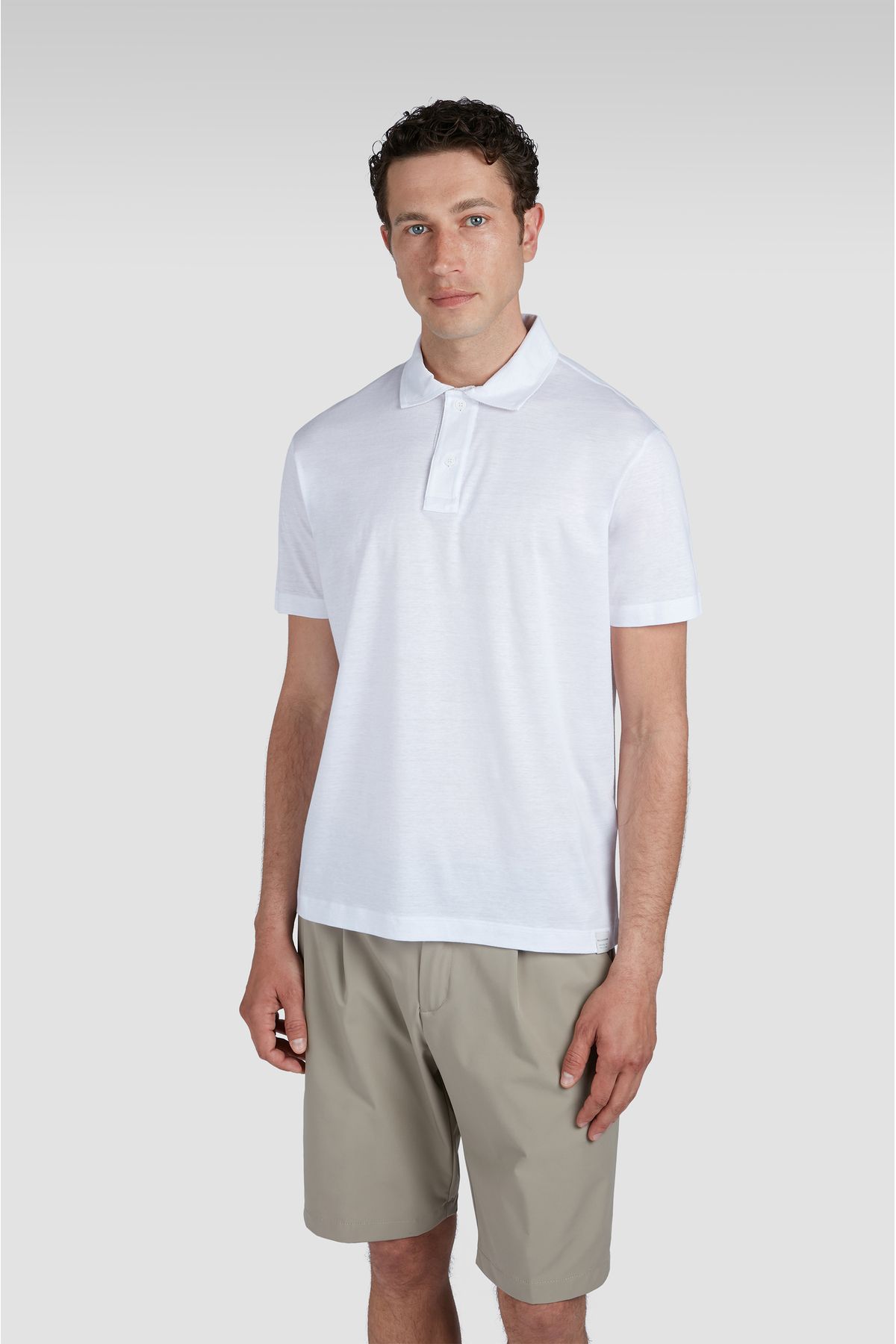 PAUL&SHARK COTTON LYOCELL POLO SHIRT WITH BUTTONS