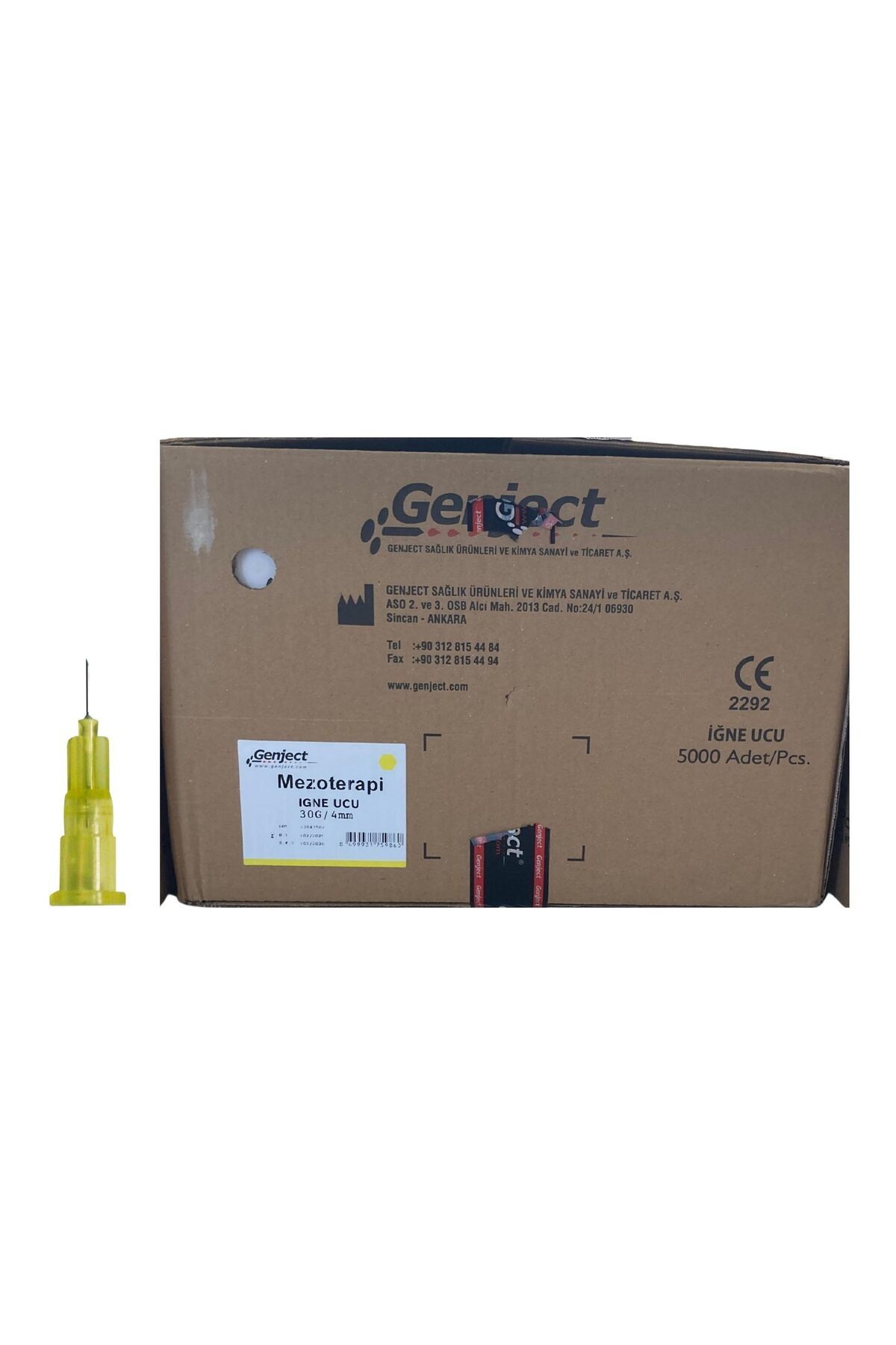Genject - MEZOTERAPİ 30G 4MM İNE UCU - 5000 ADET