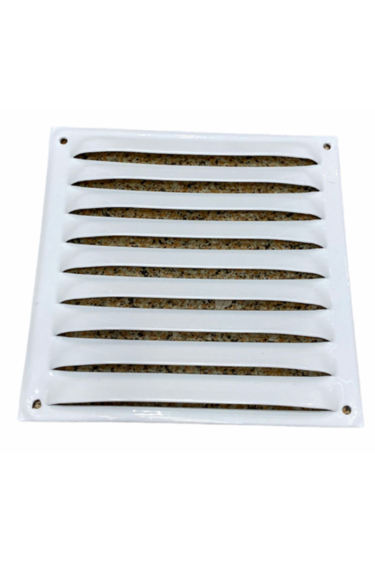 NURKAN Beyaz Sabit Kanat Metal Menfez 150x150 (Beyaz)