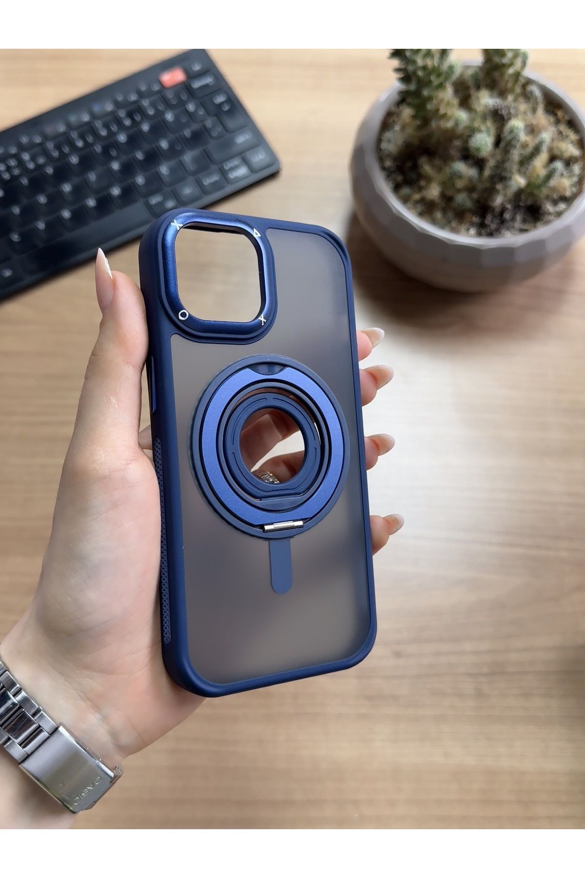MTL iPhone 13/14 Standlı Ve Yüzüklü MagSafe Kılıf Soocase721