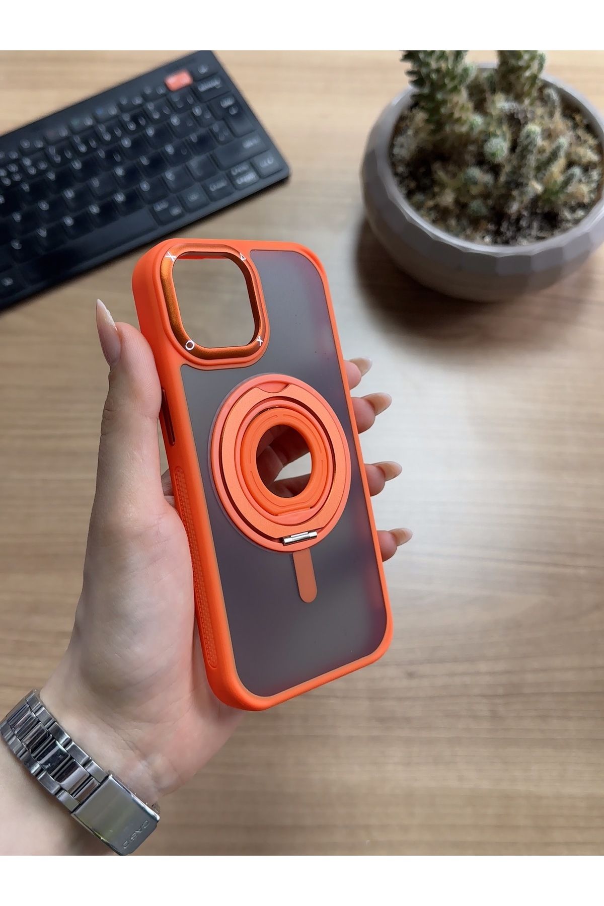 MTL iPhone 15 Standlı Ve Yüzüklü MagSafe Kılıf Soocase721