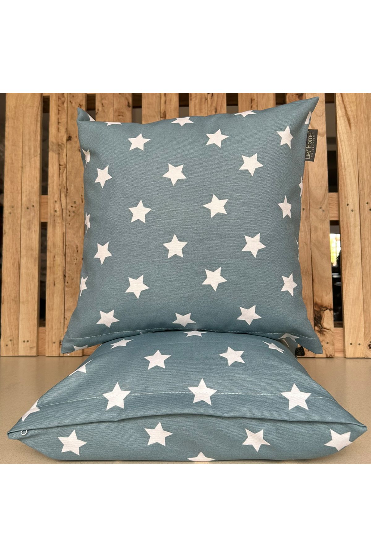 Lief Home 2'li Fermuarlı Dekoratif Kırlent Kılıfı - 40x40 cm