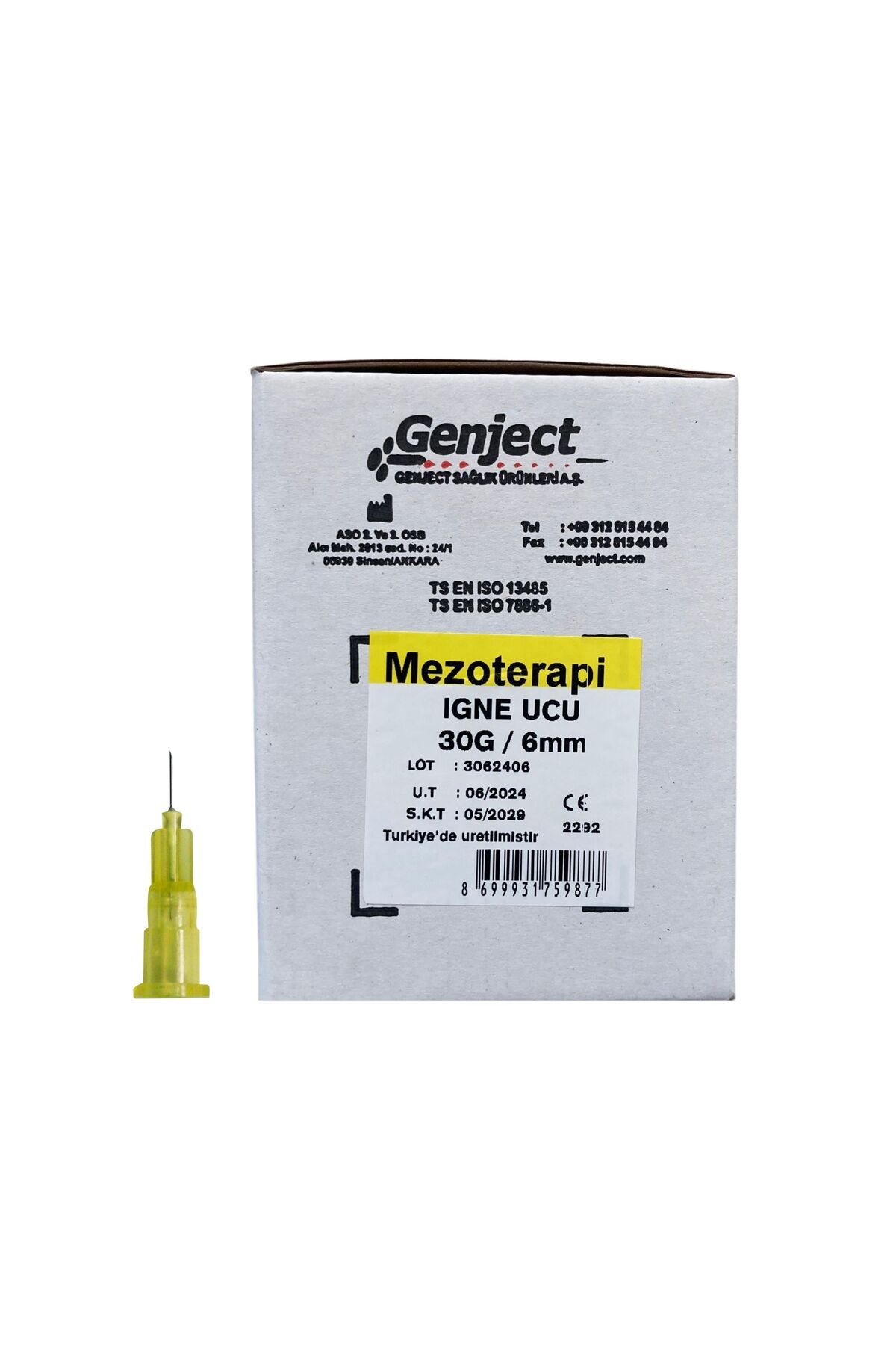 Genject - MEZOTERAPİ 30G 6MM İNE UCU - 250 ADET