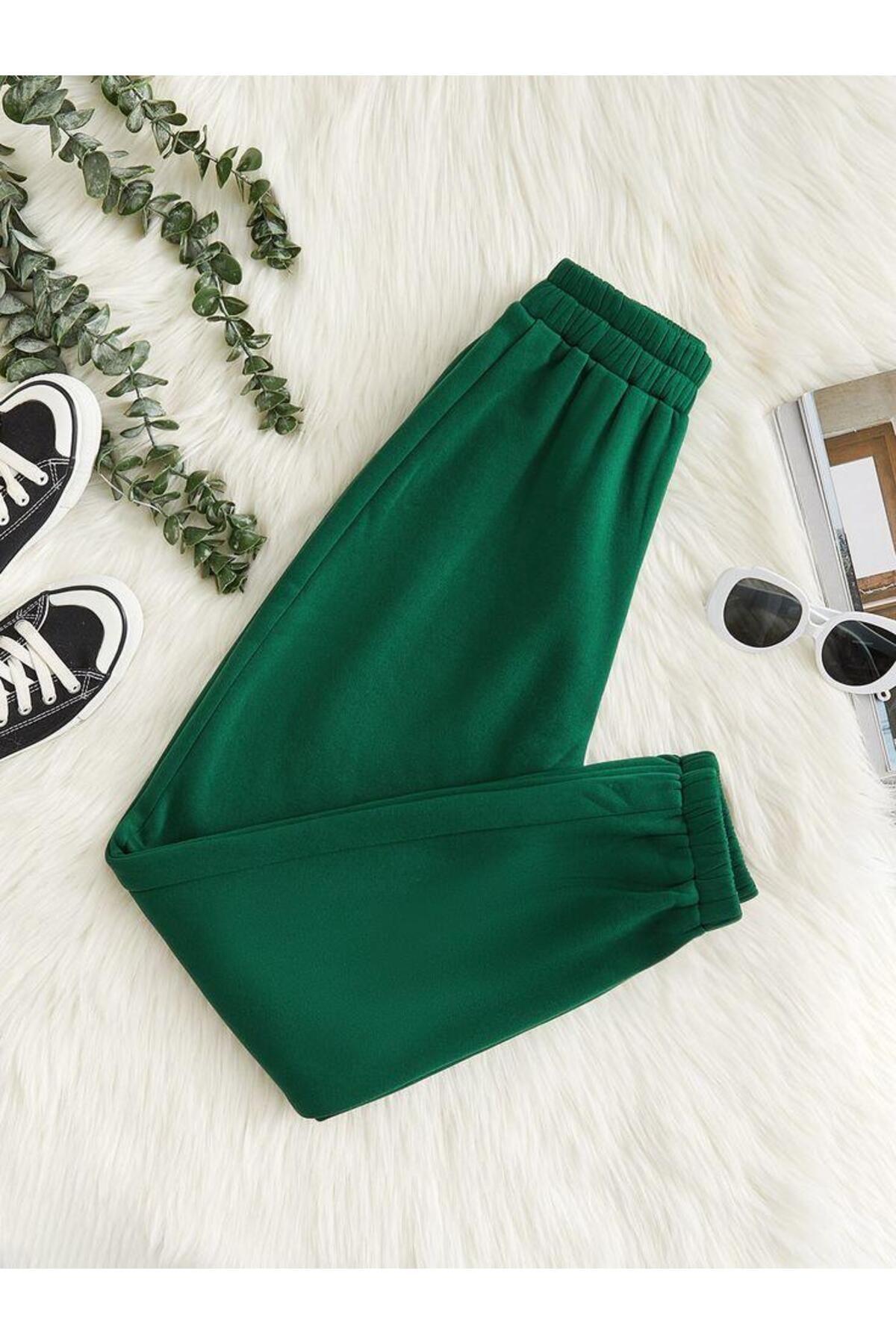 UYN SPORT Rahat Kesim Jogger Paça Yeşil Eşofman Altı