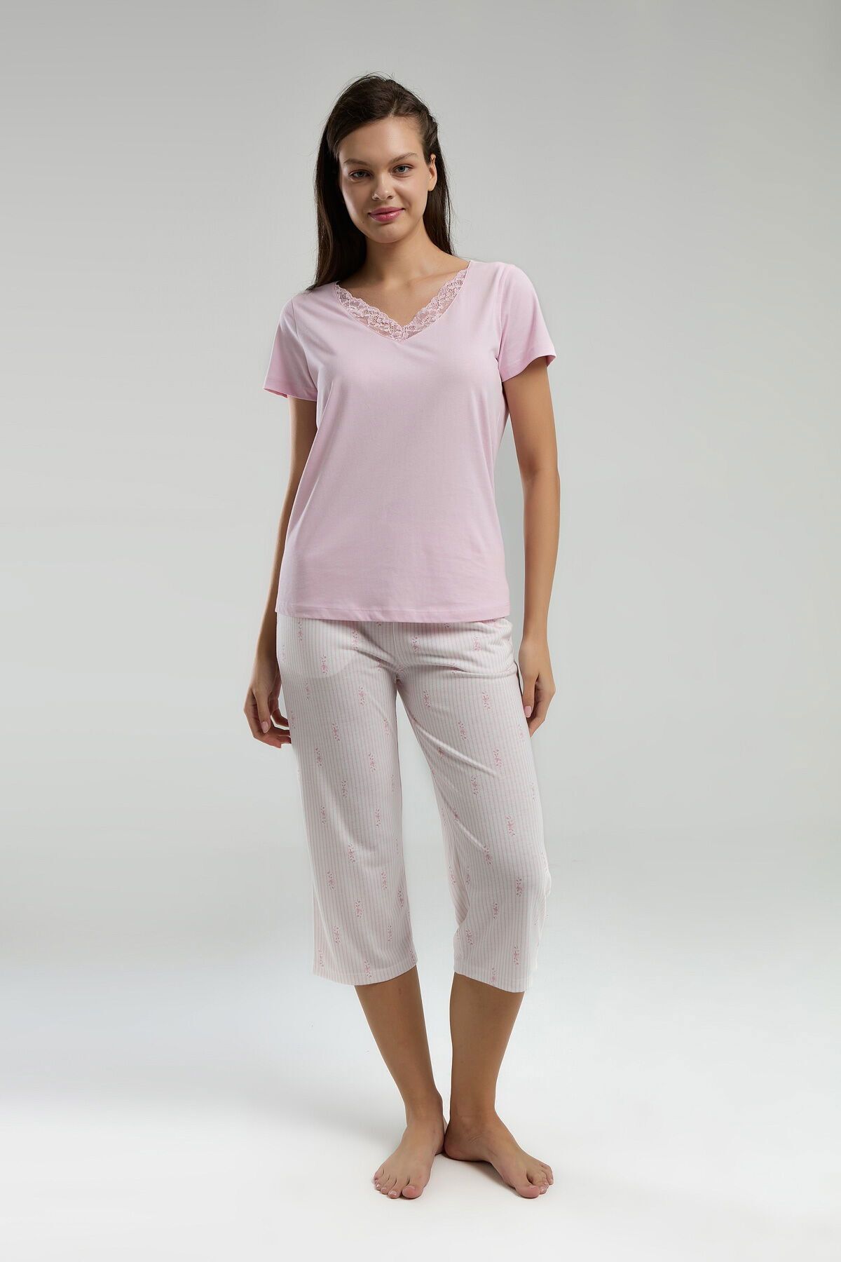 Arnetta 3253 Kadın Kapri Pijama Takım