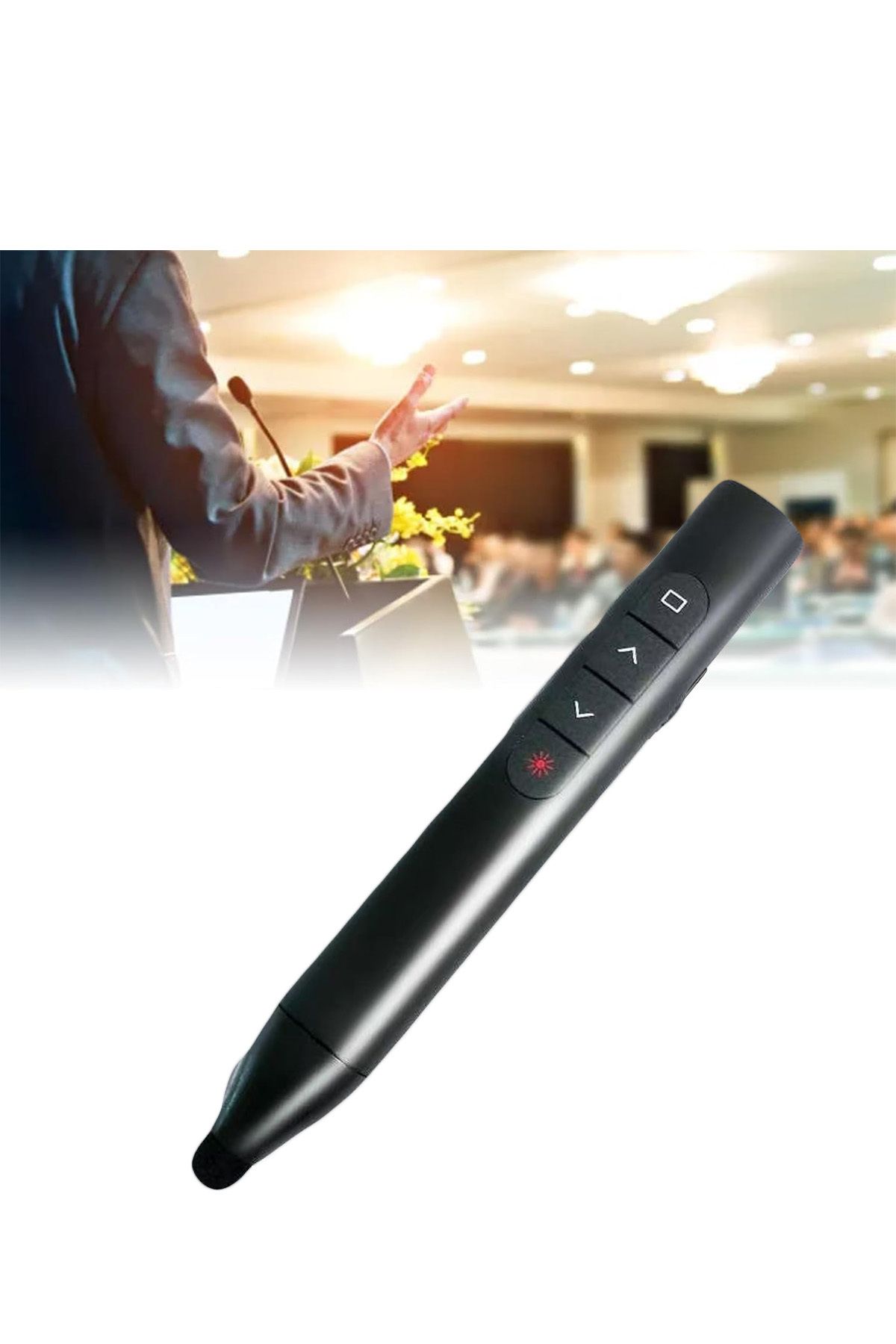 TEKNETSTORE Akıllı Tahta Dokunmatik Yazım Kalemi Slayt Sunum Kumandası Powerpoint Wireless Presenter Pointer
